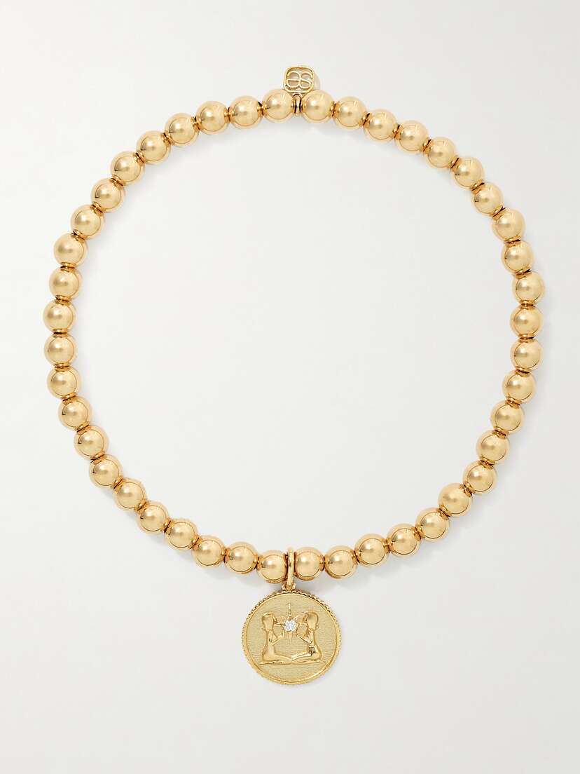 Sydney Evan Gemini 14-karat Gold Diamond Bracelet