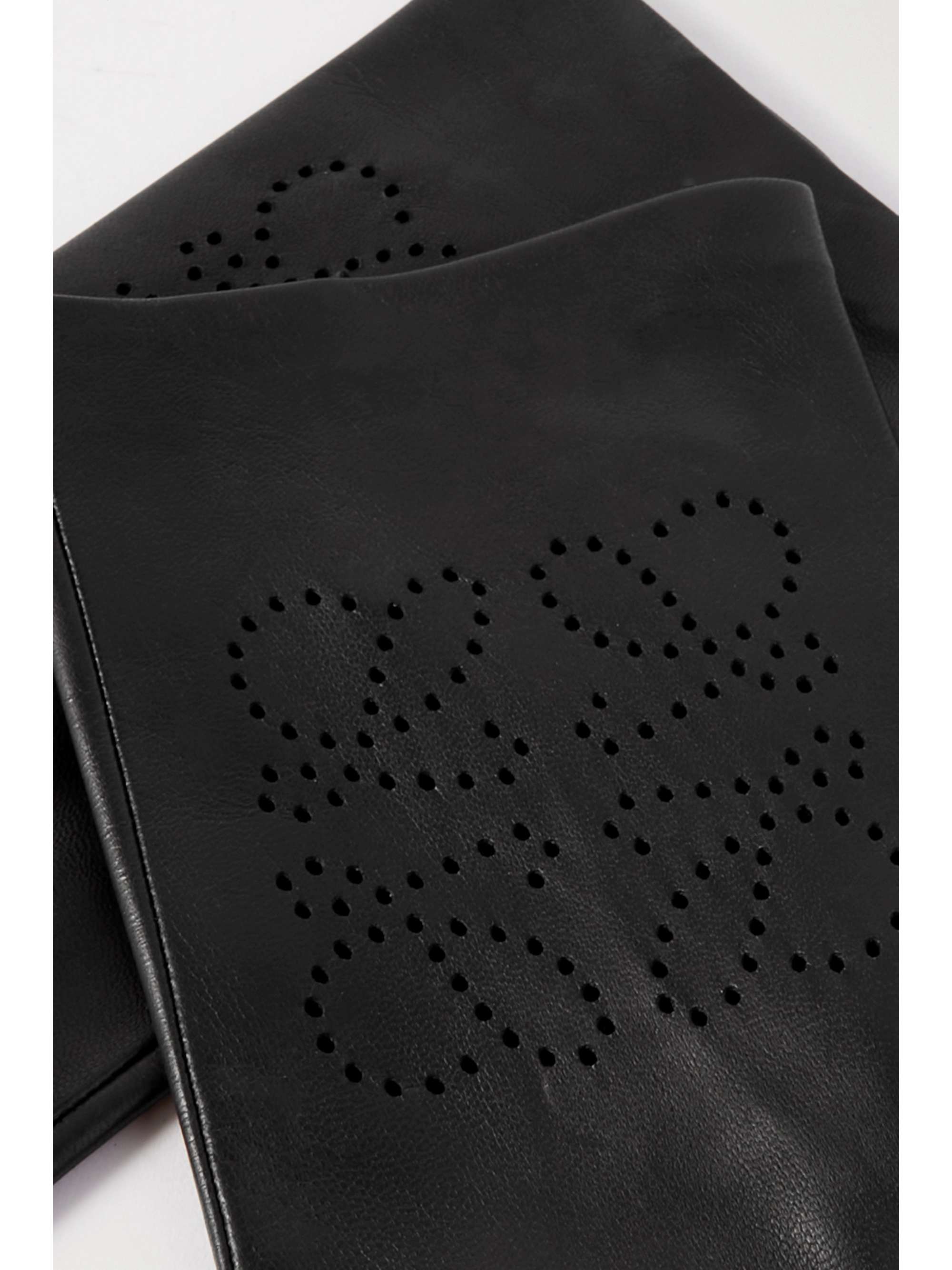 LOEWE Anagram perforated leather gloves
