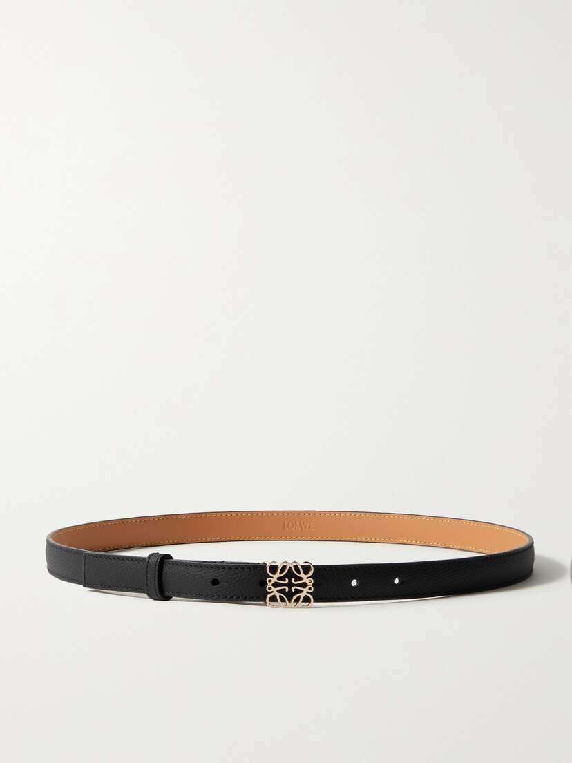 Loewe Anagram Textured-leather Belt