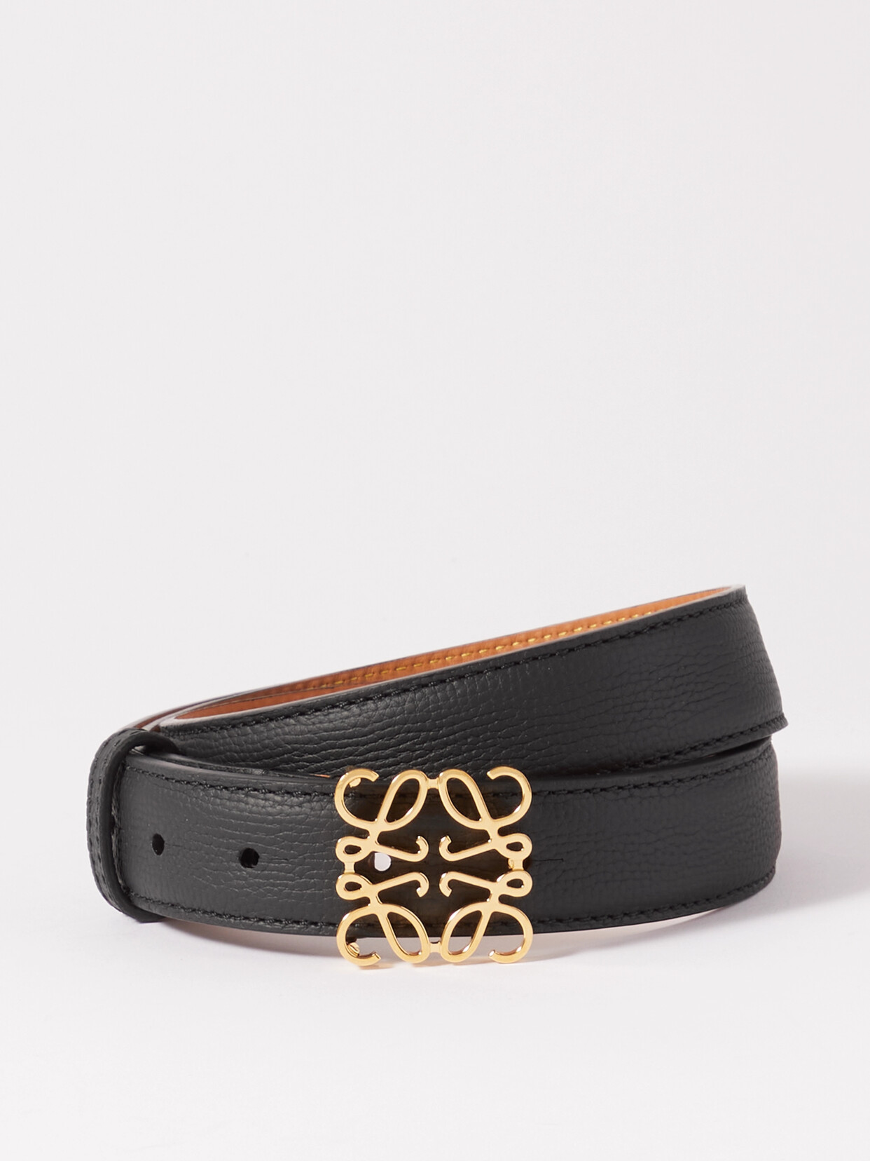 Loewe Anagram Textured-leather Waist Belt