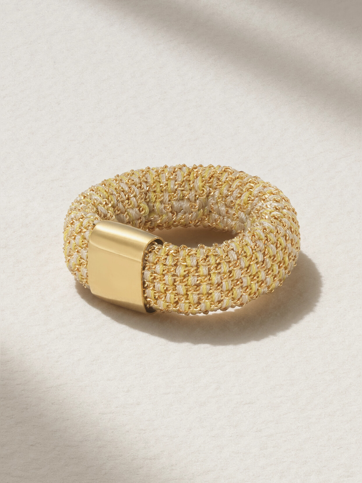 Carolina Bucci 18-karat Gold And Silk Ring