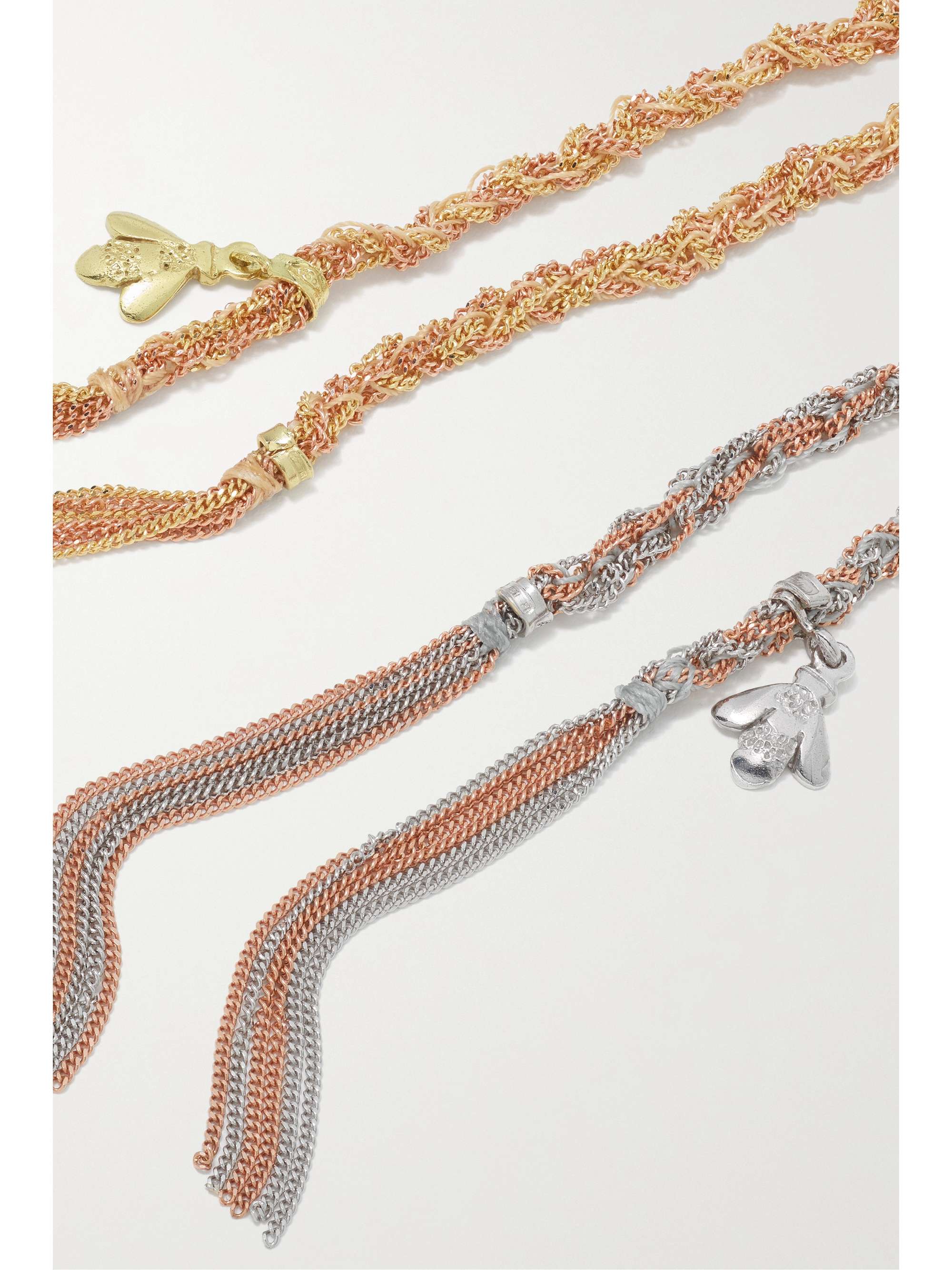 CAROLINA BUCCI Virtue Lucky Armband aus 18 Karat Rosé- und Gelbgold