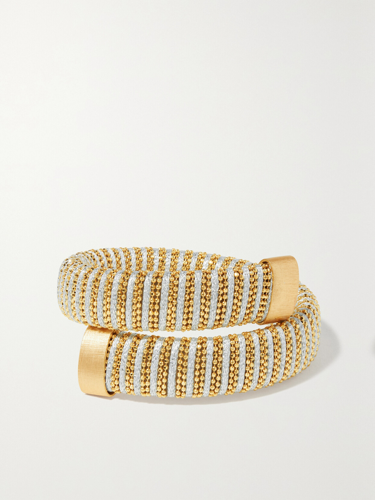 Carolina Bucci - Caro Gold-plated And Metallic Cotton Bracelet - One size