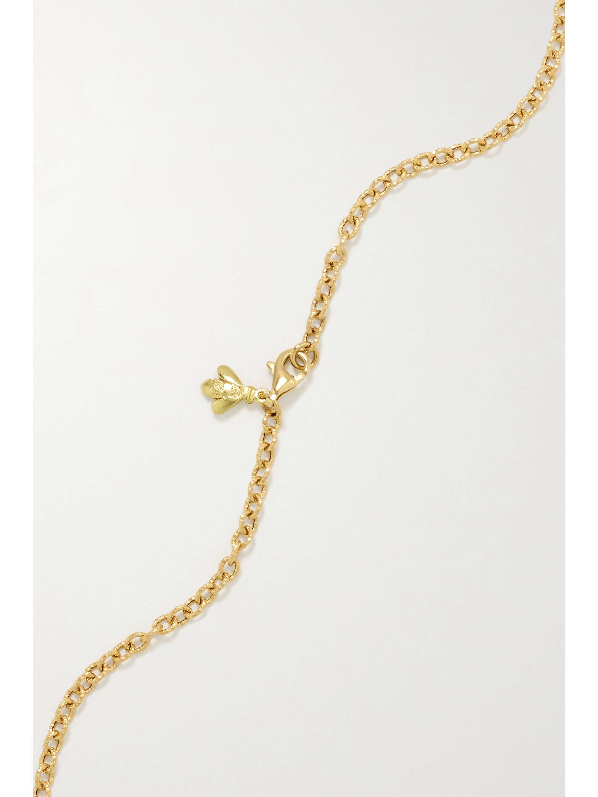 CAROLINA BUCCI Cuore Florentine 18-karat gold, sapphire and diamond necklace