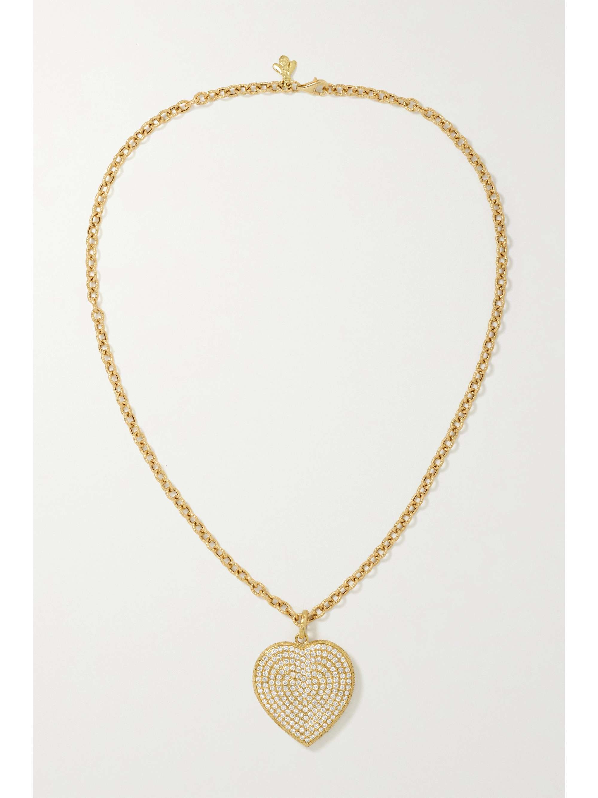 CAROLINA BUCCI Cuore Florentine 18-karat gold diamond necklace