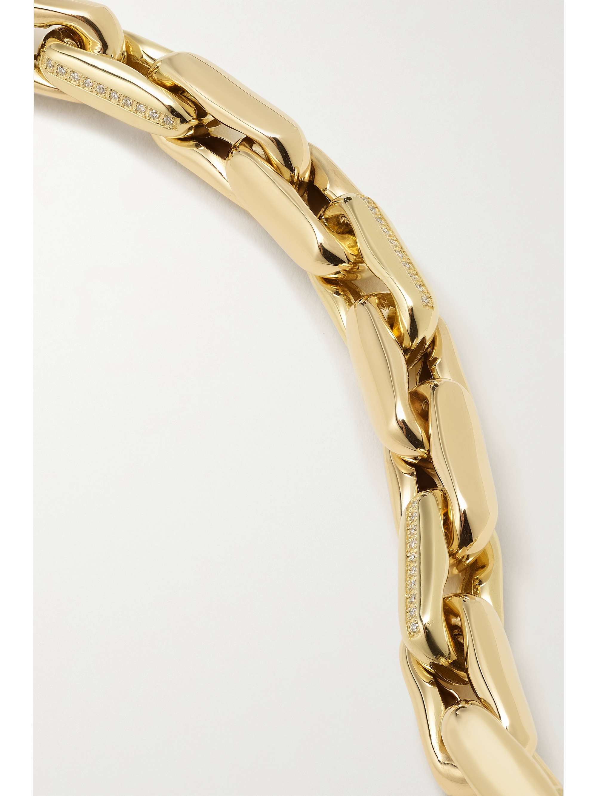 LAUREN RUBINSKI Medium 14-karat gold diamond necklace