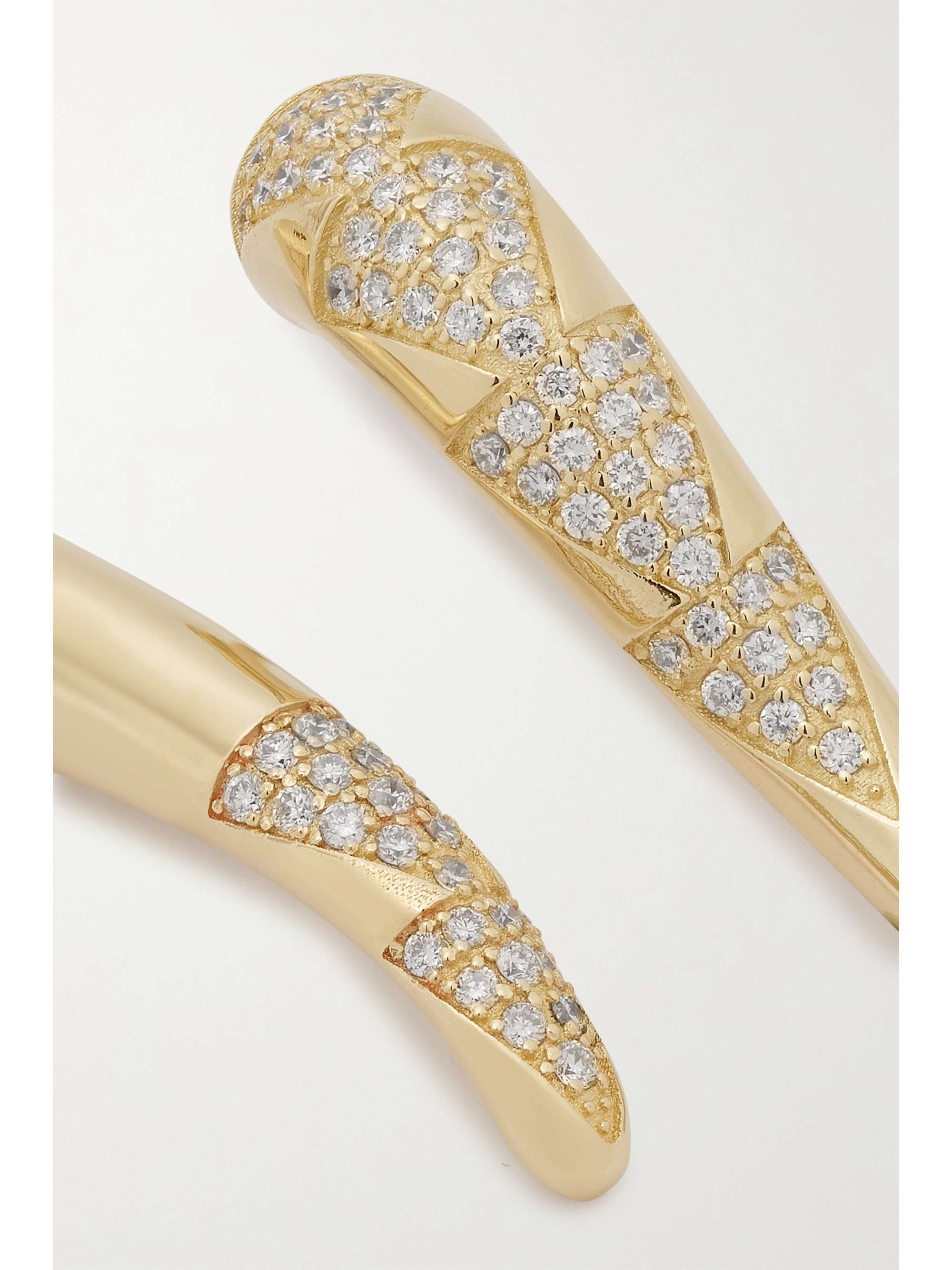 LAUREN RUBINSKI Boucle d'oreille unique en or 14 carats (585/1000) et diamants