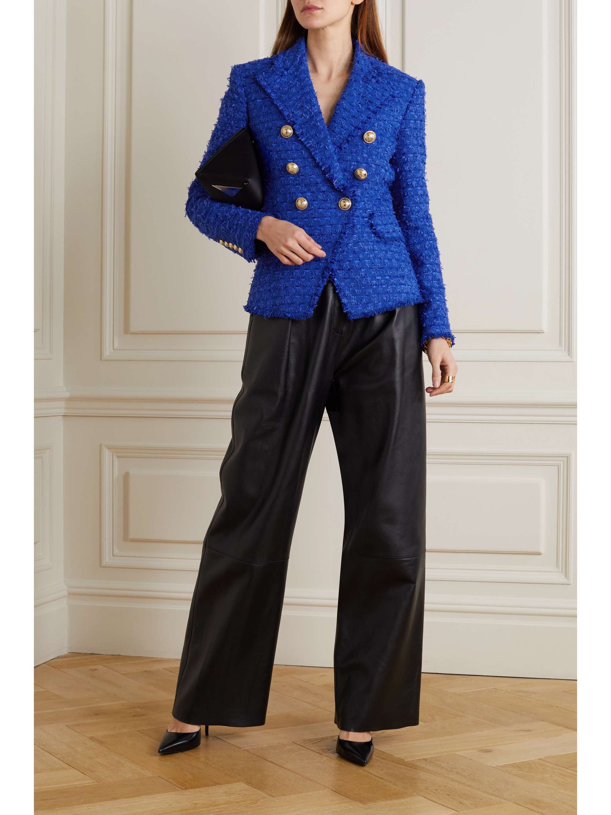 balmain boucle jacket