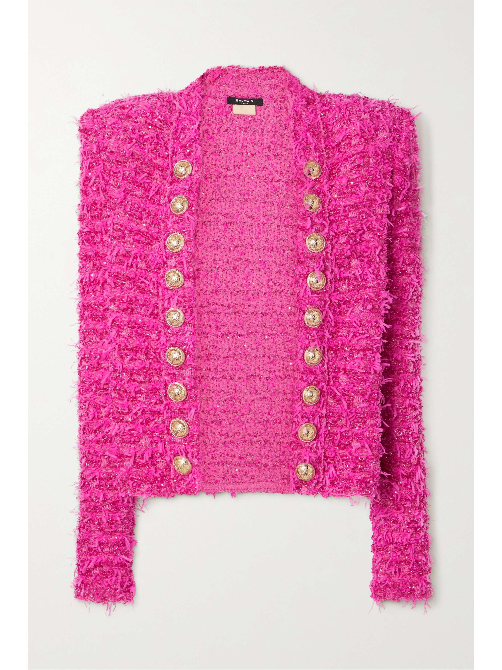 balmain pink blazer