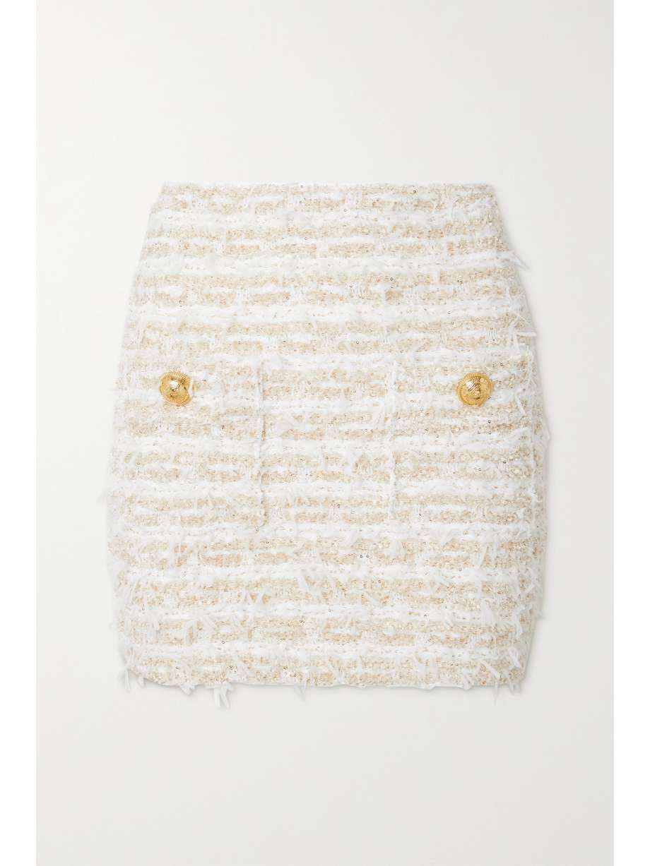 Boucle Tweed Mini Cream