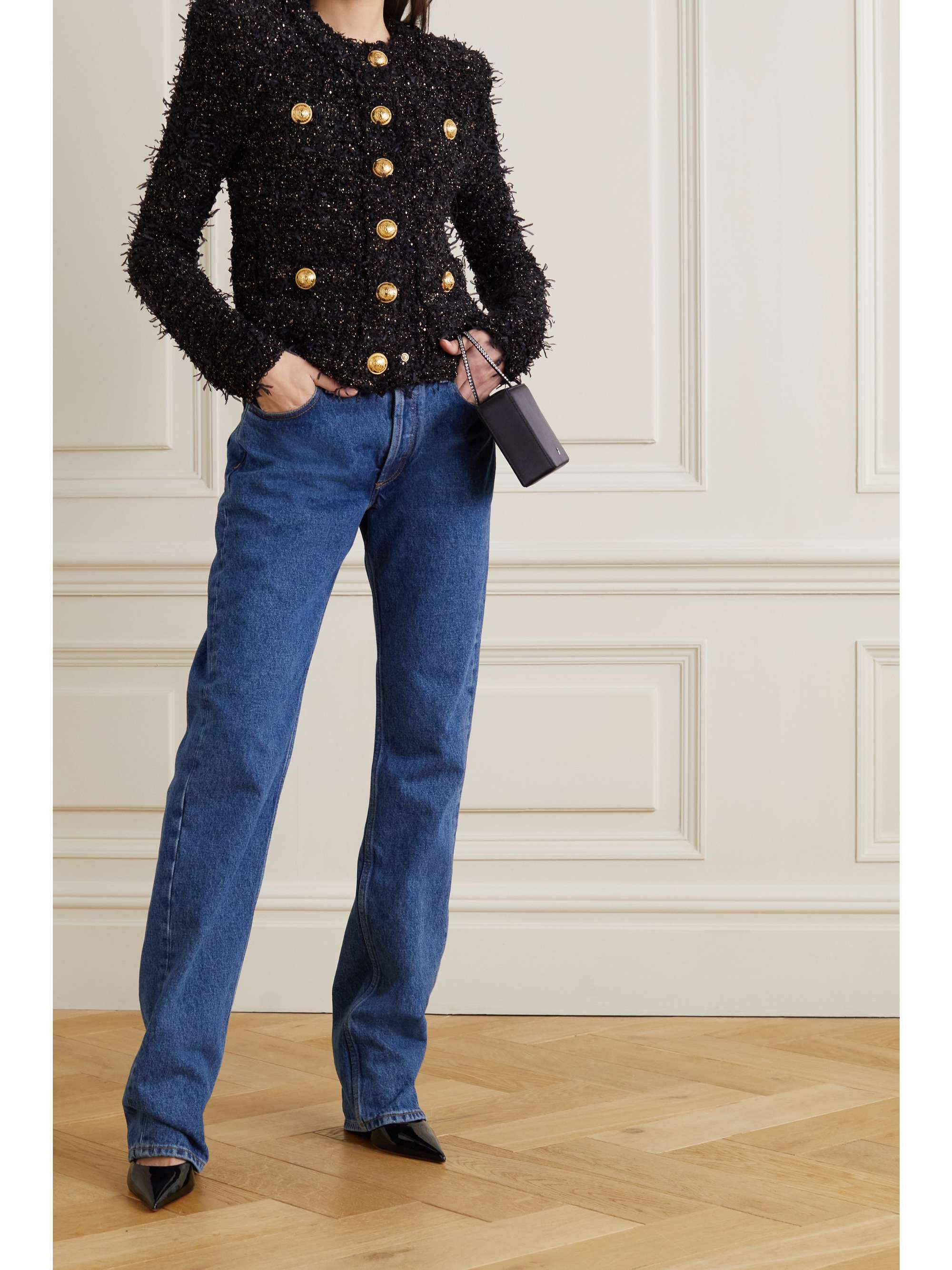 metallic boucle jacket - OFF-66% >Free Delivery