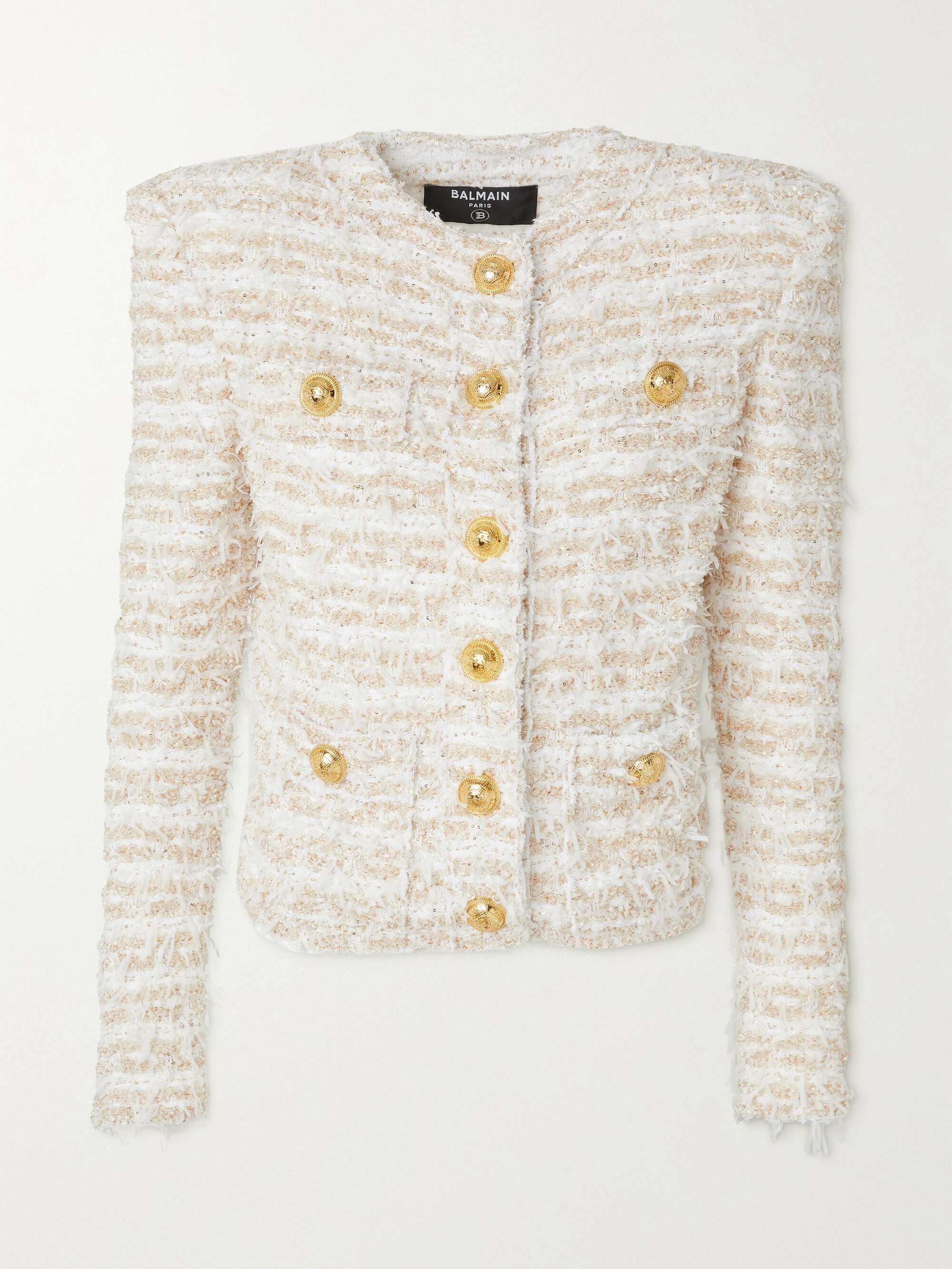 BALMAIN bouclé-tweed jacket | NET-A-PORTER