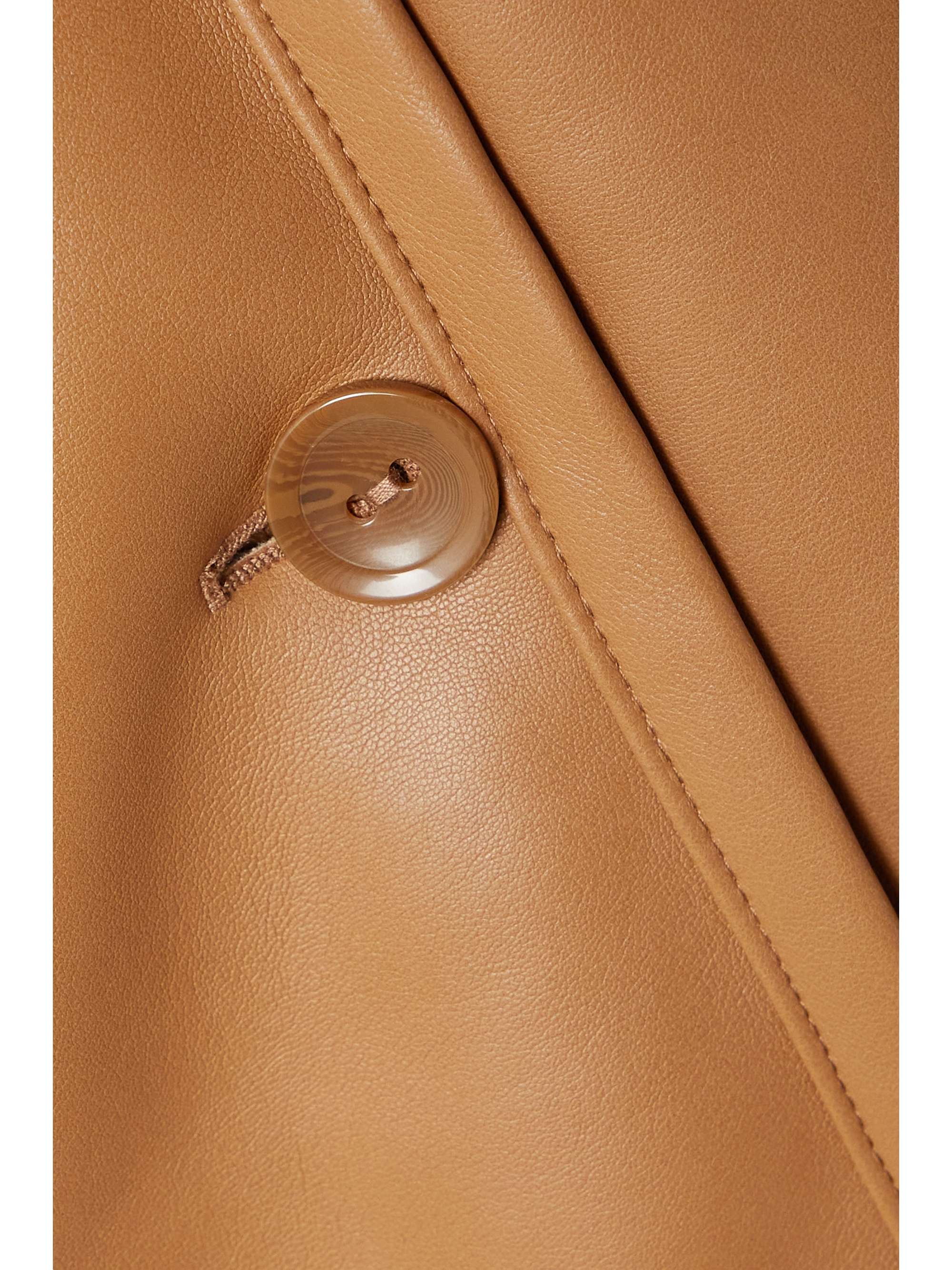 STAND STUDIO Dolores belted faux shearling coat