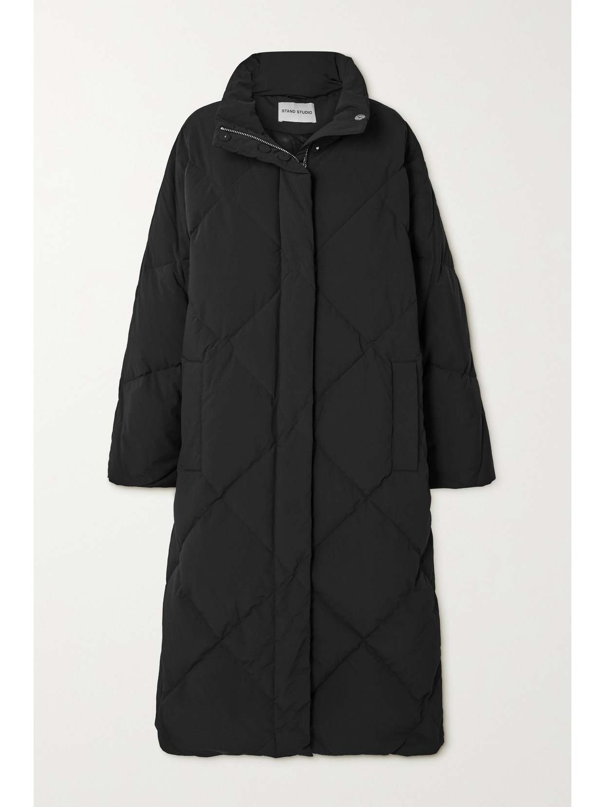 Stand Studio Anissa Quilted Shell Down Coat In Black ModeSens