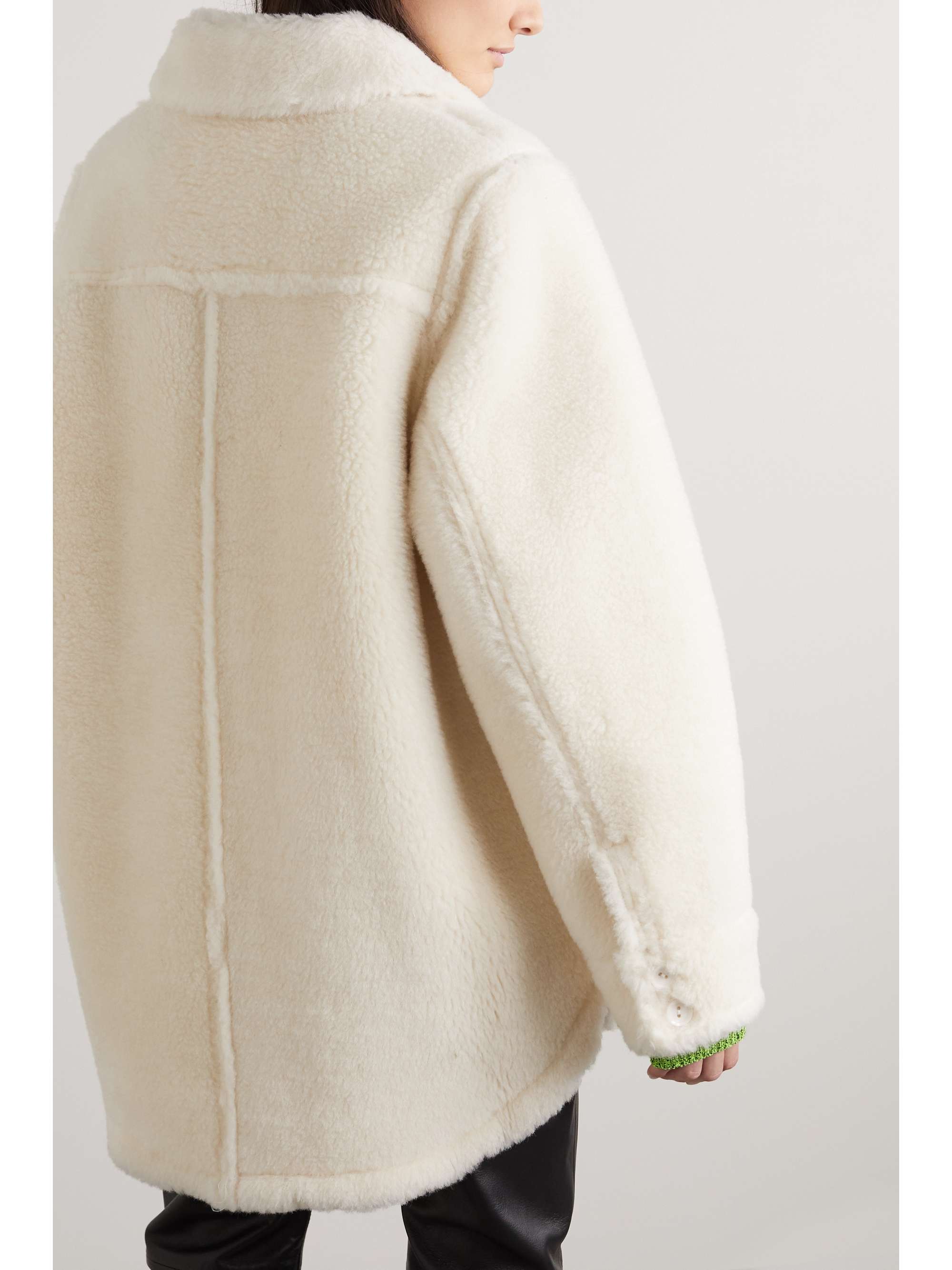STAND STUDIO Veron oversized wool-fleece jacket