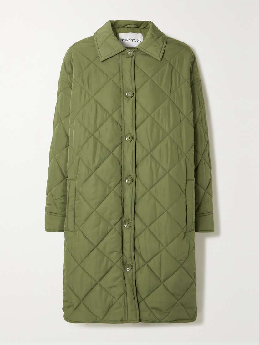 Stand Studio Ronja Quilted Recycled Shell Coat