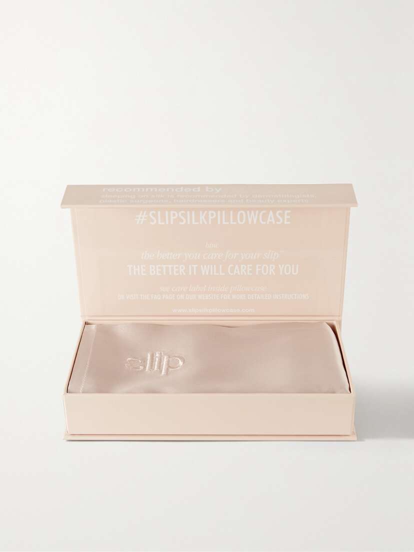 Slip Embroidered Silk King Pillowcase