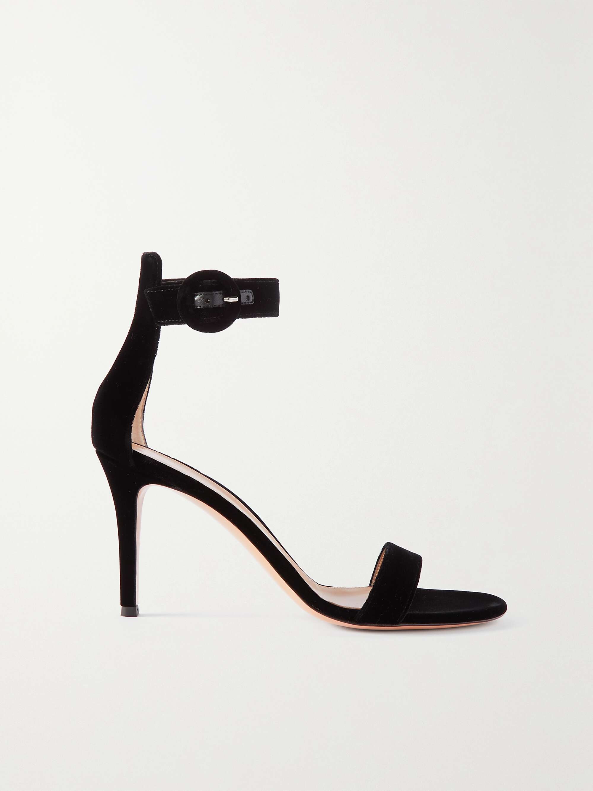 GIANVITO ROSSI Portofino 85 velvet sandals | NET-A-PORTER