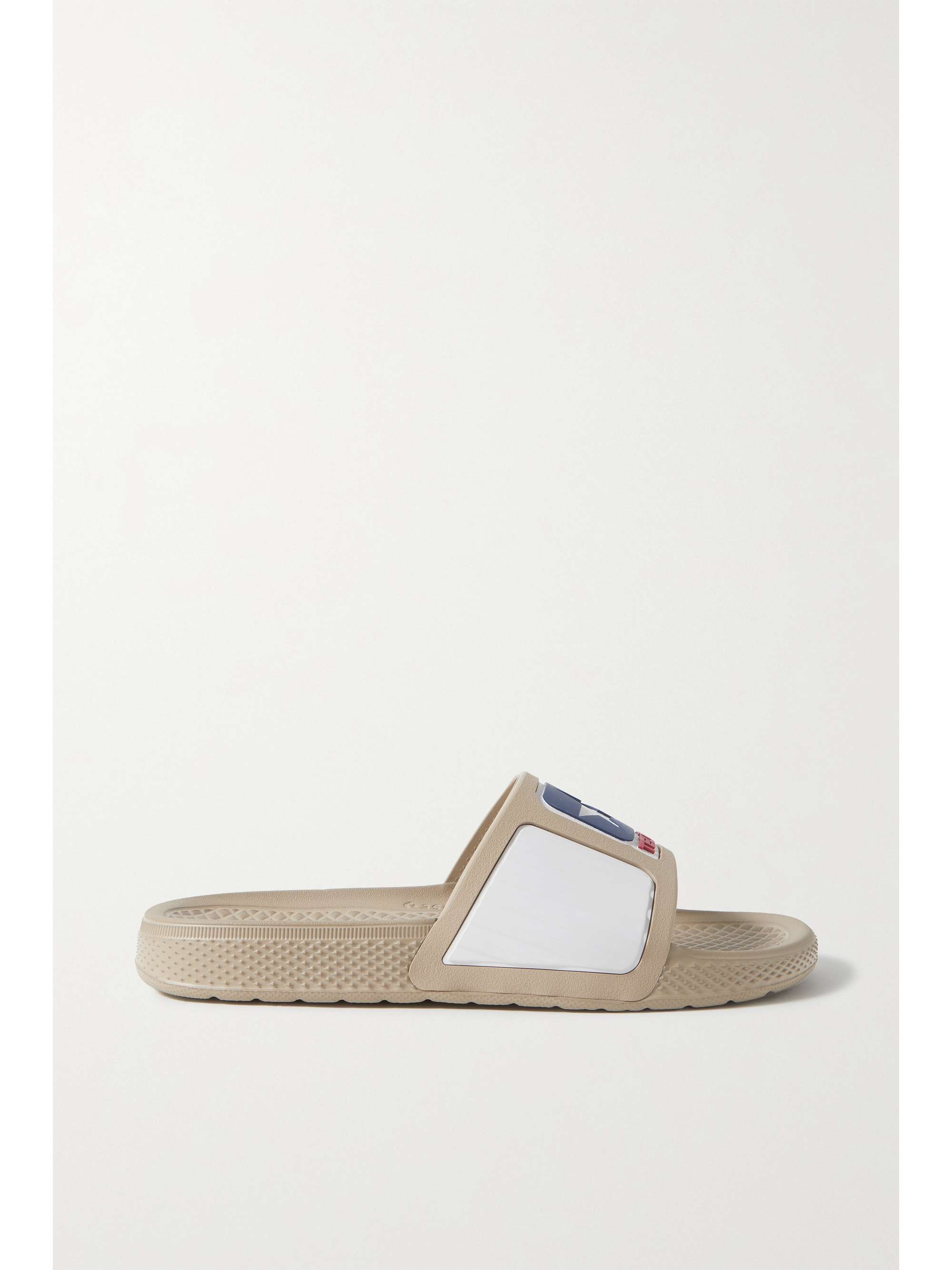 CONVERSE + Telfar logo-appliquéd rubber slides