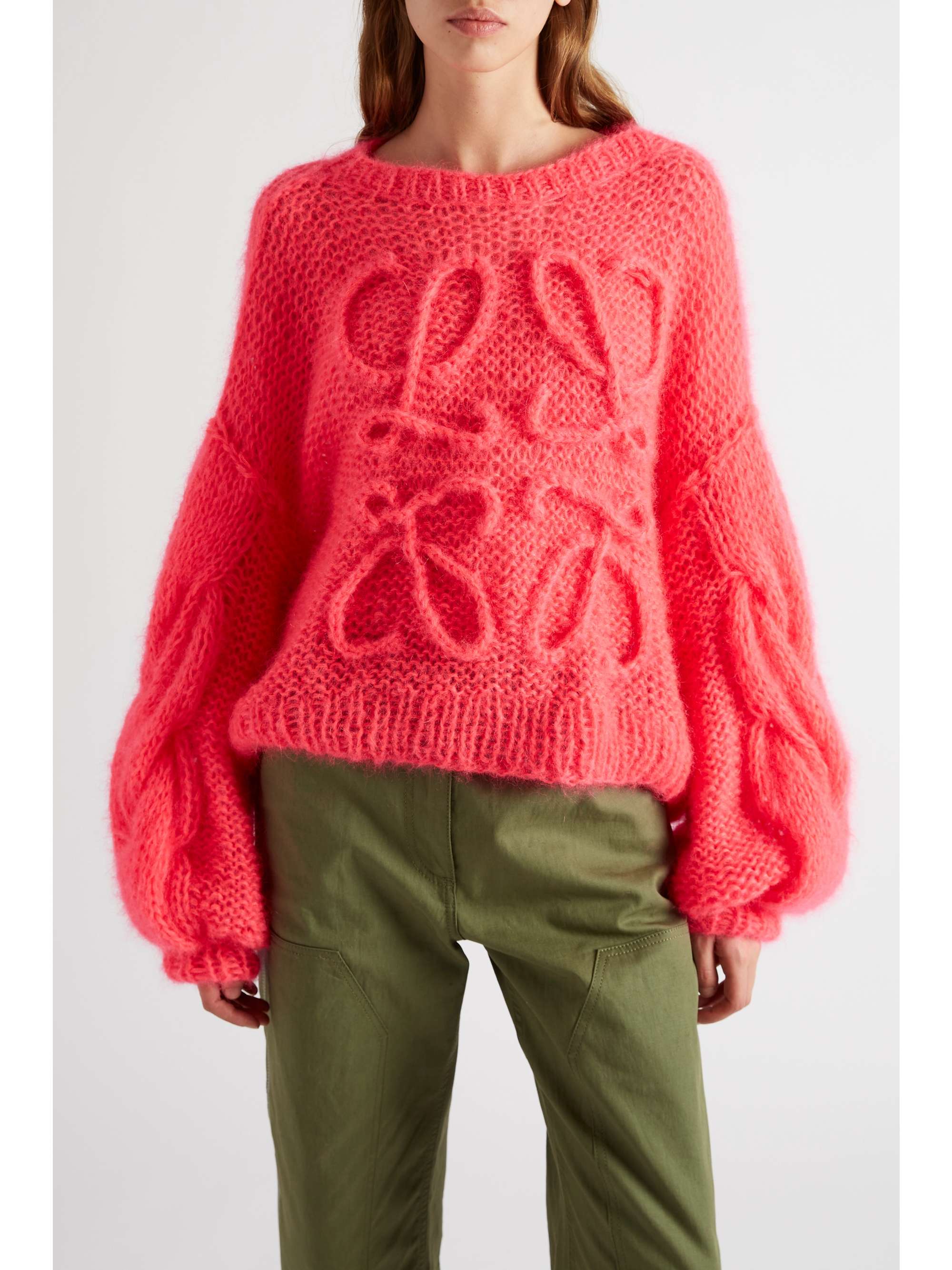 loewe pink sweater