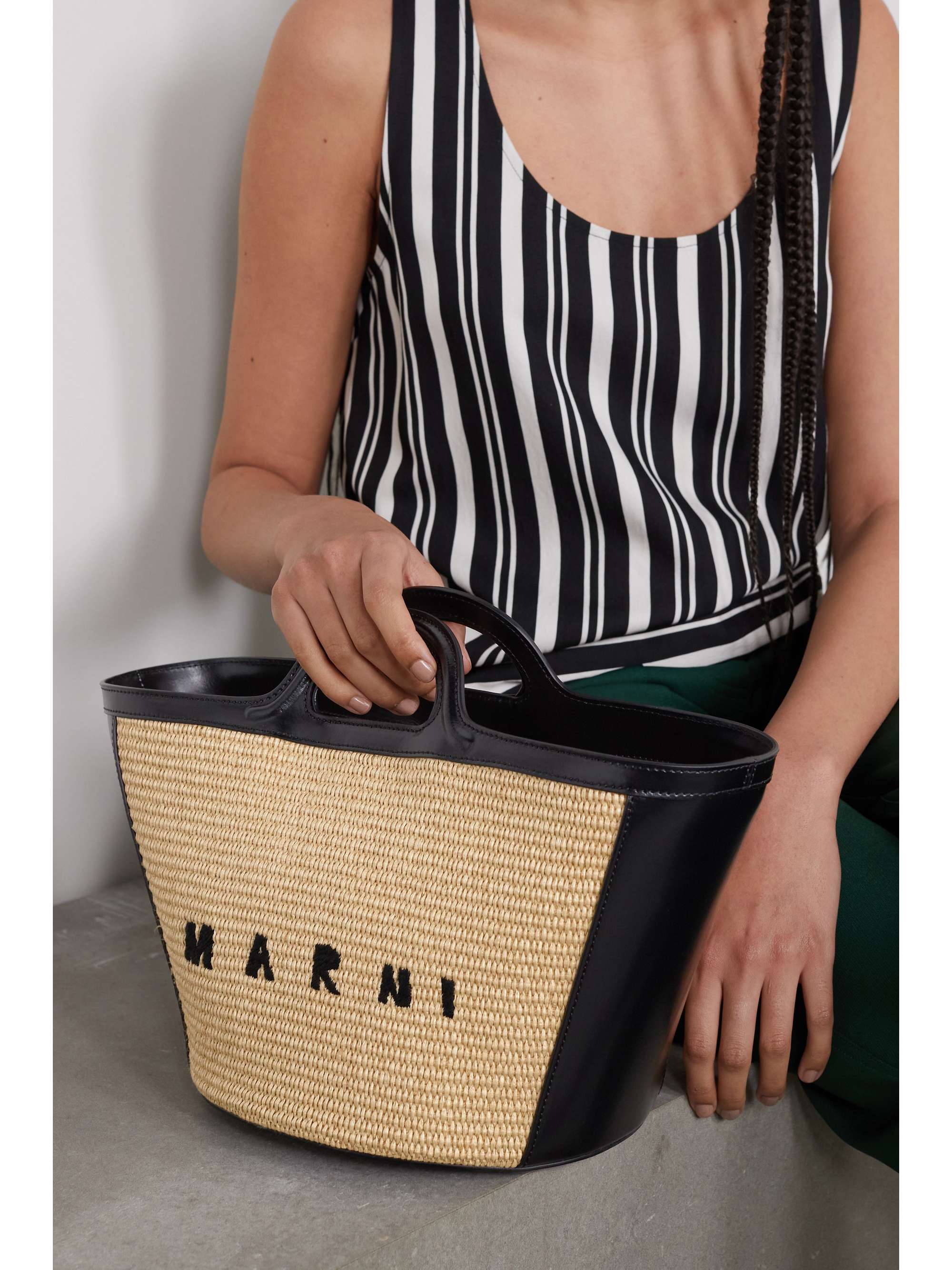 mini Tropicalia leather bag, Marni