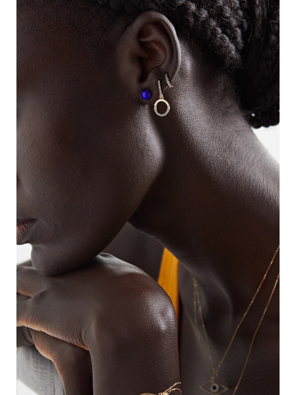 Mateo 14-karat Gold Lapis Lazuli Earrings In Gold