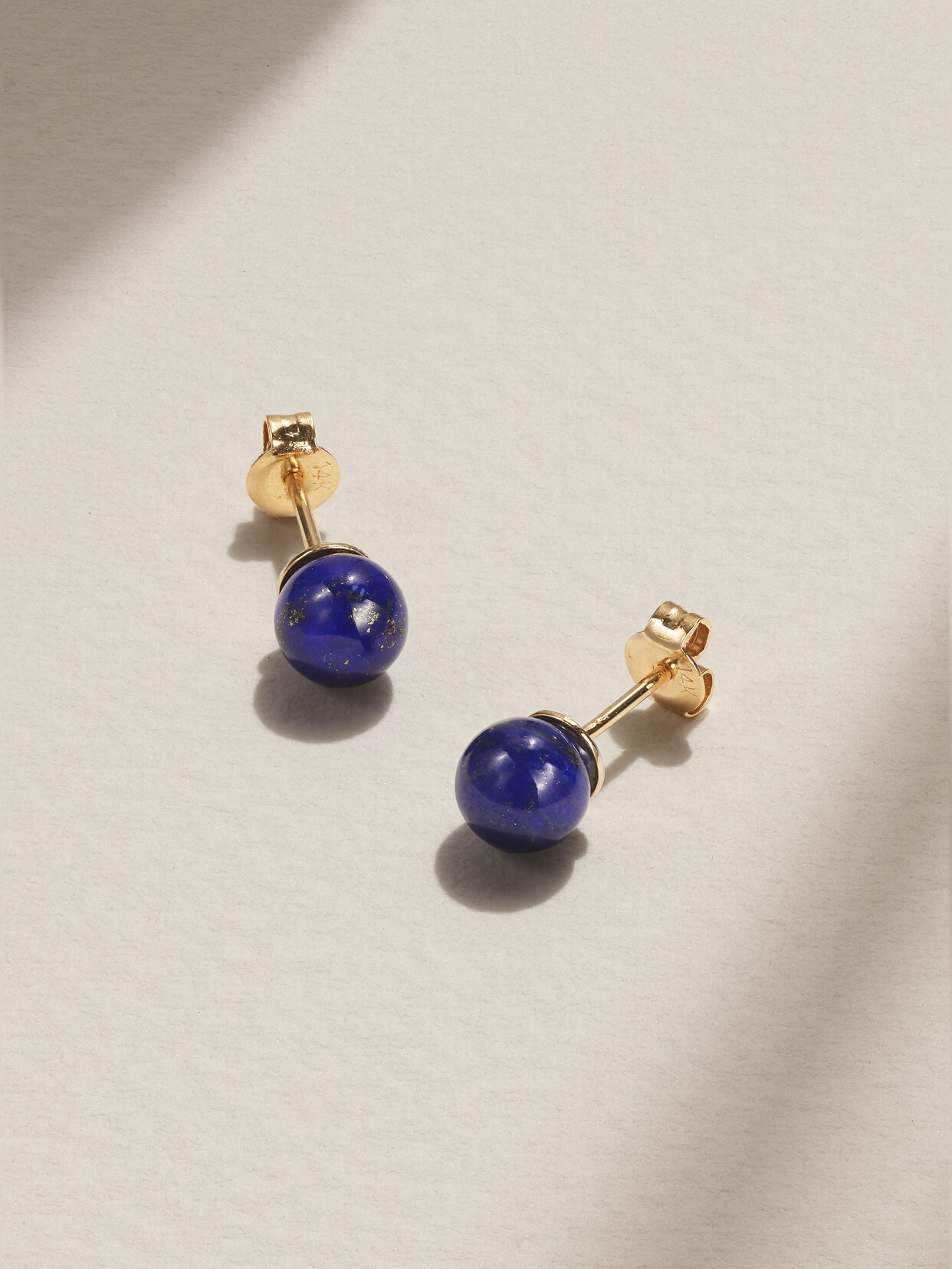 Mateo 14-karat Gold Lapis Lazuli Earrings