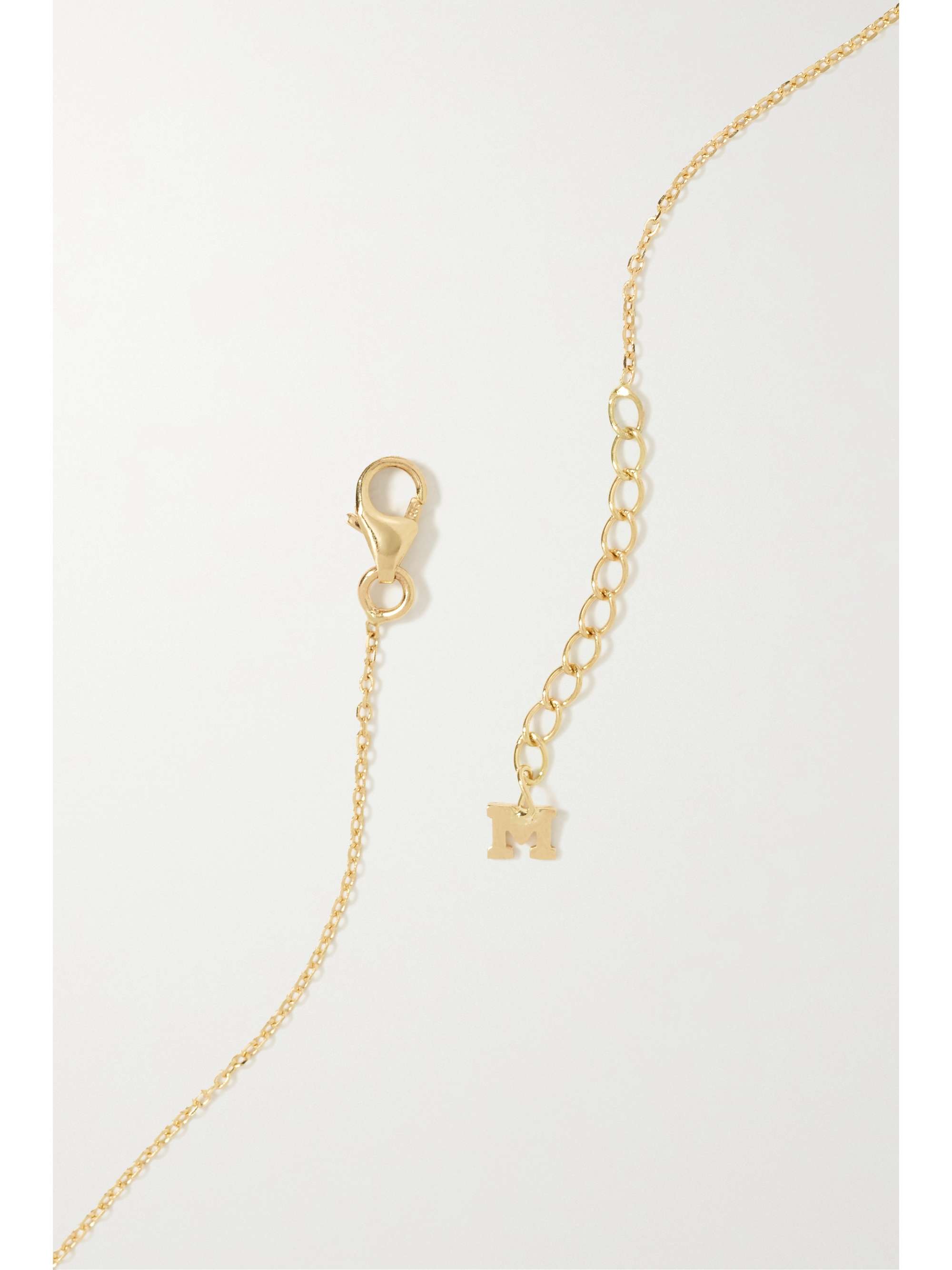MATEO 14-karat gold turquoise anklet