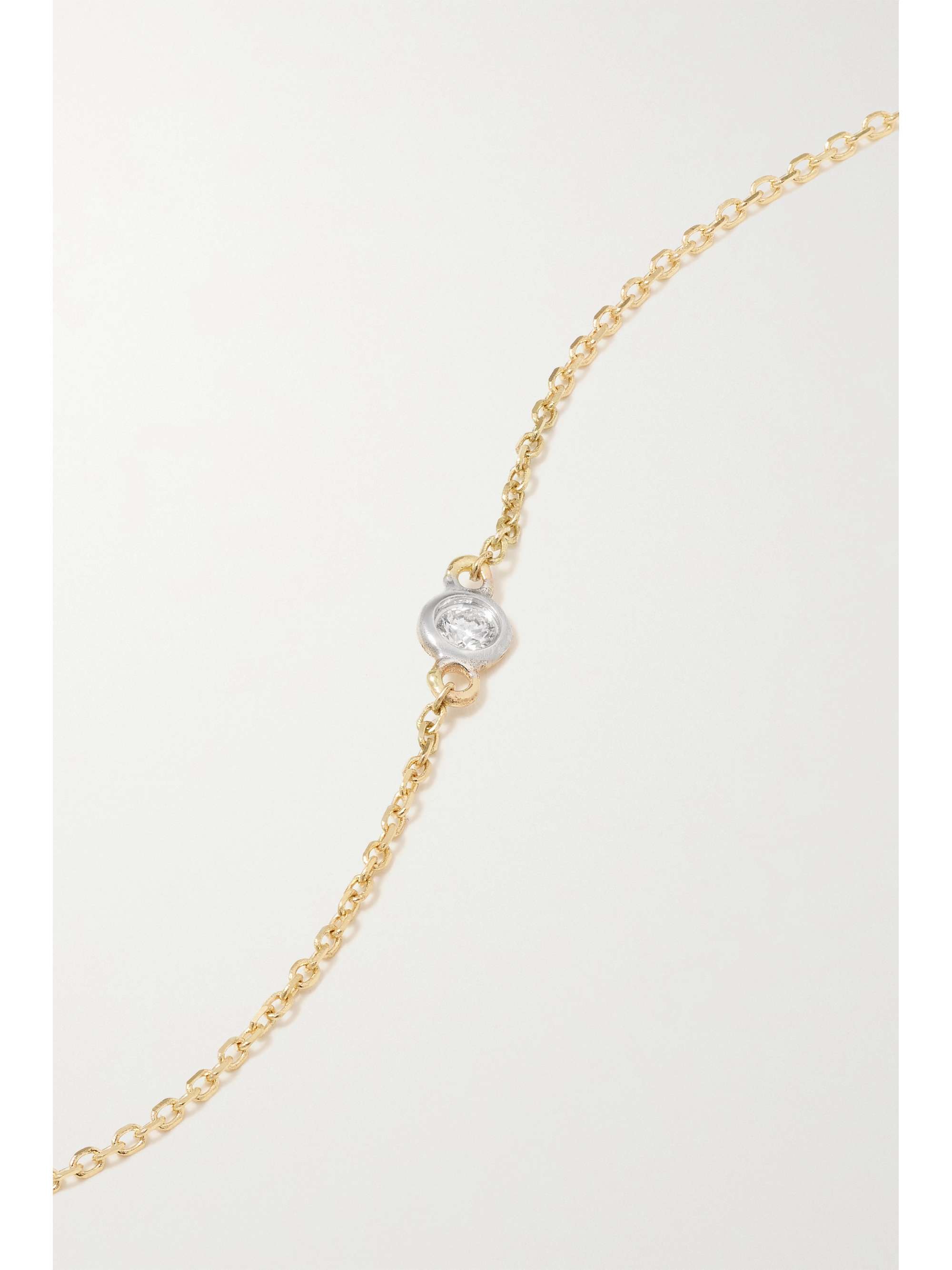 MATEO 14-karat gold diamond anklet