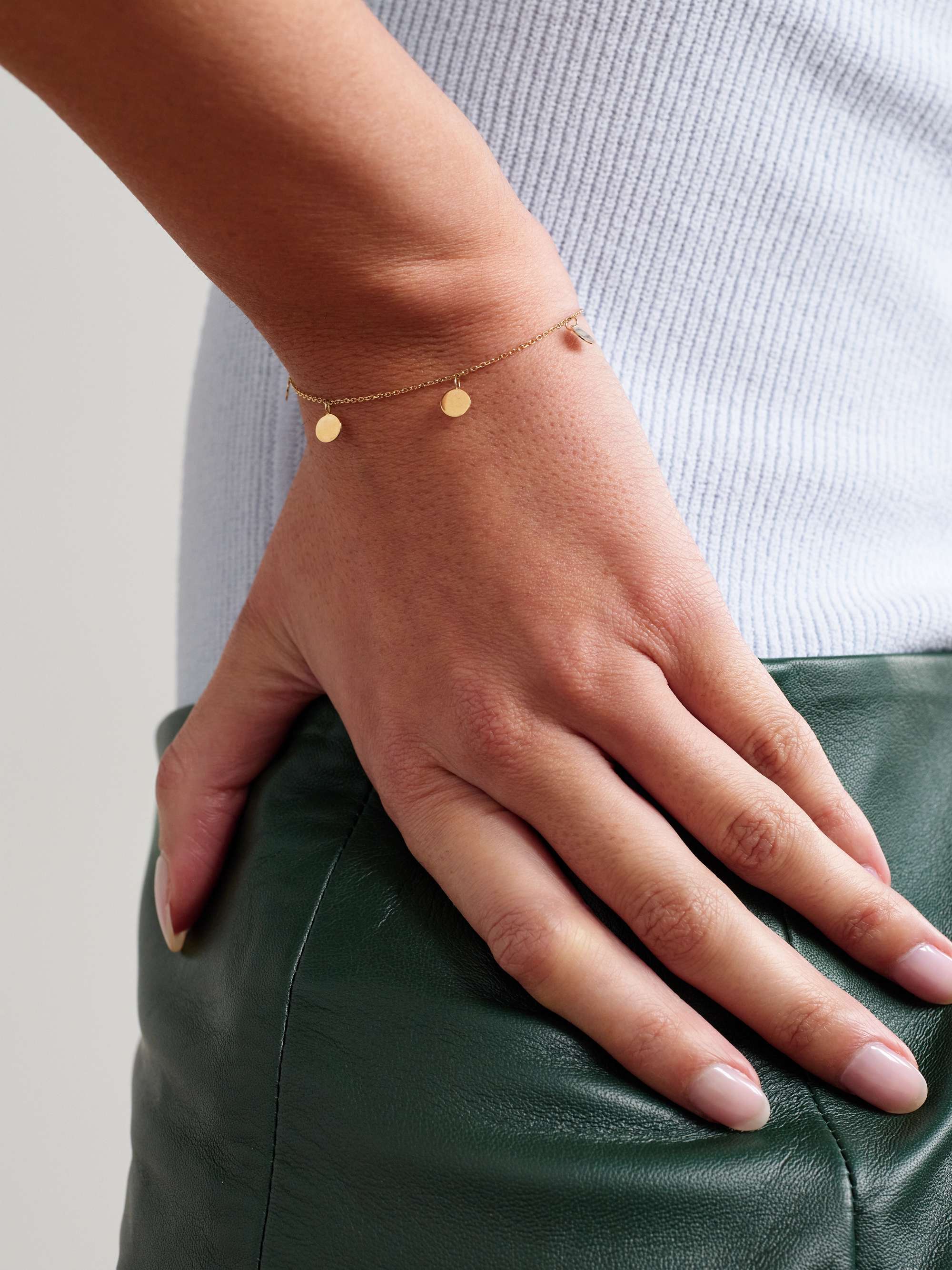 MATEO Dot 14-karat gold bracelet