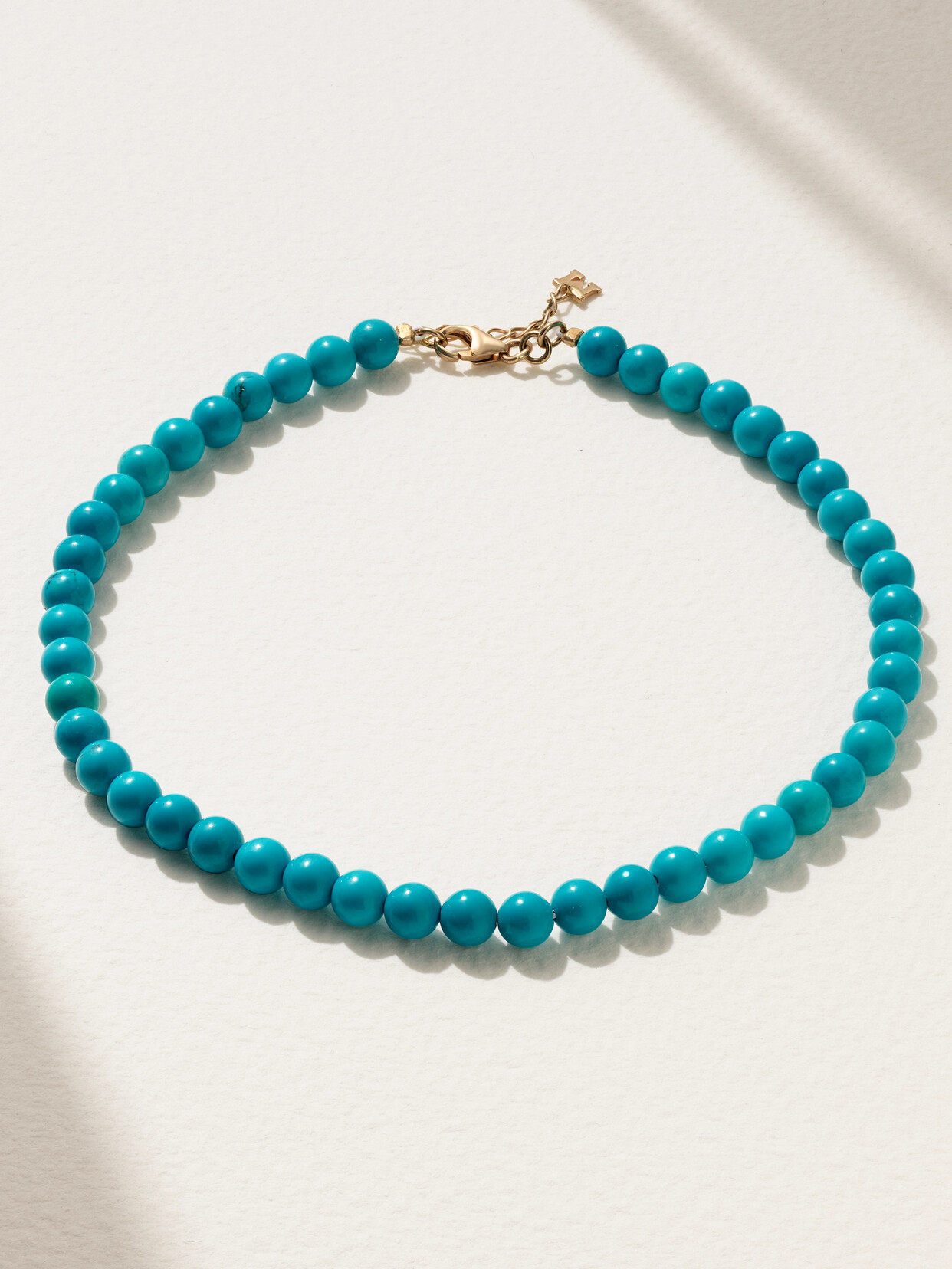 Mateo 14-karat  Turquoise Anklet