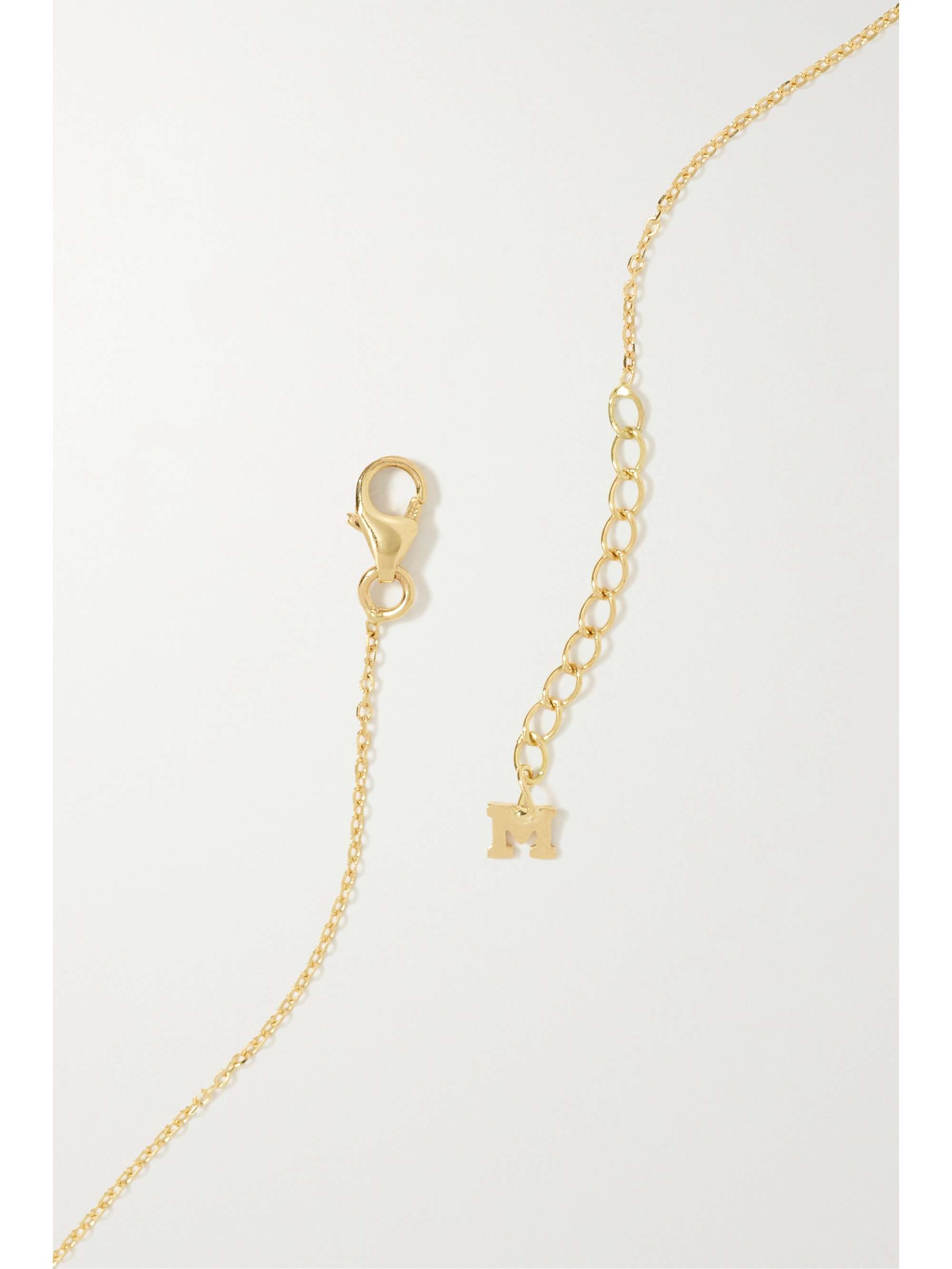 MATEO La Barre 14-karat gold diamond necklace