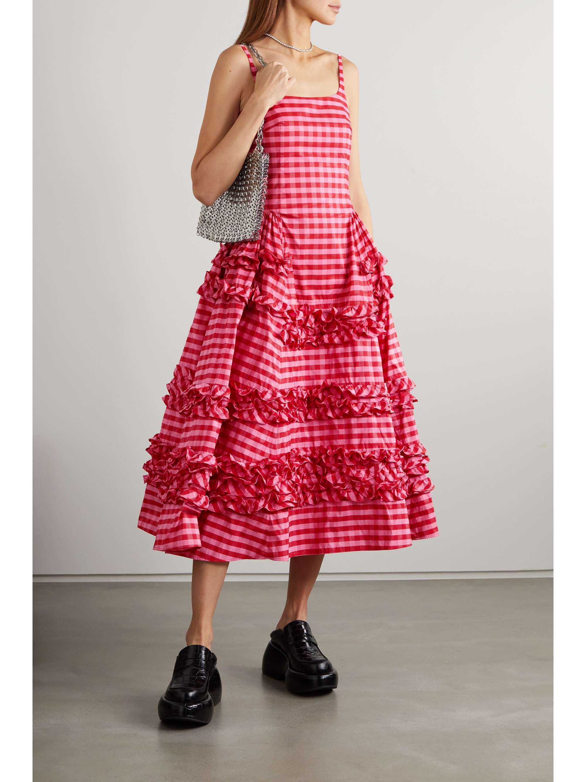 ruffle gingham dress