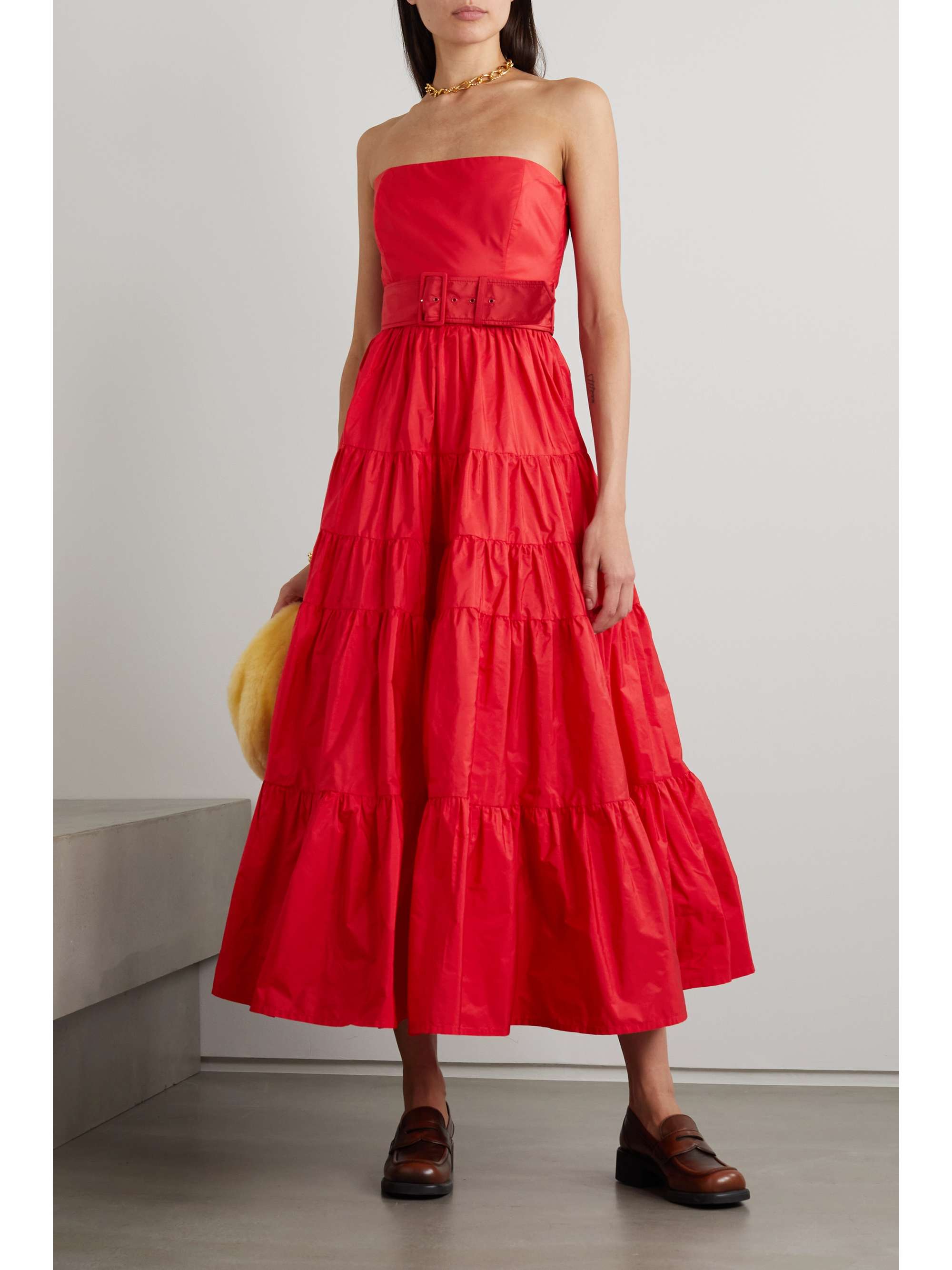 molly goddard red dress