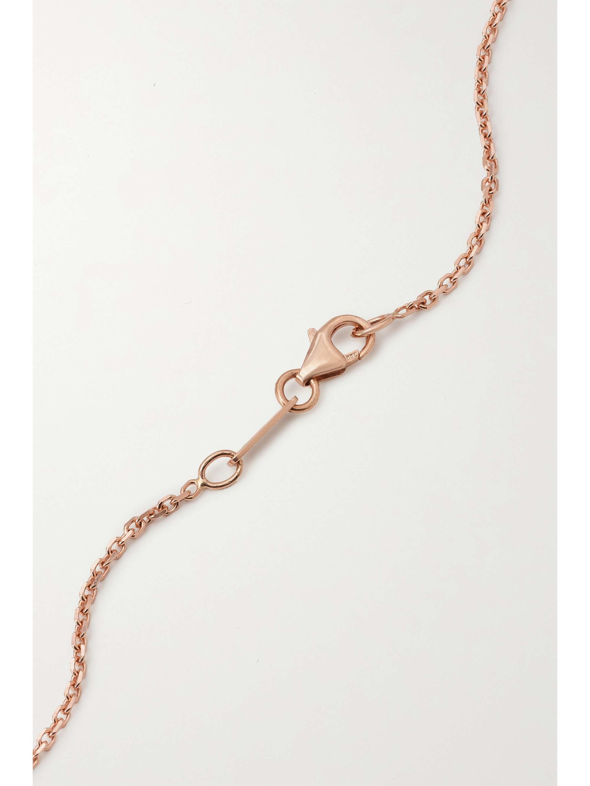 ANITA KO 18-karat rose gold, sapphire and diamond necklace
