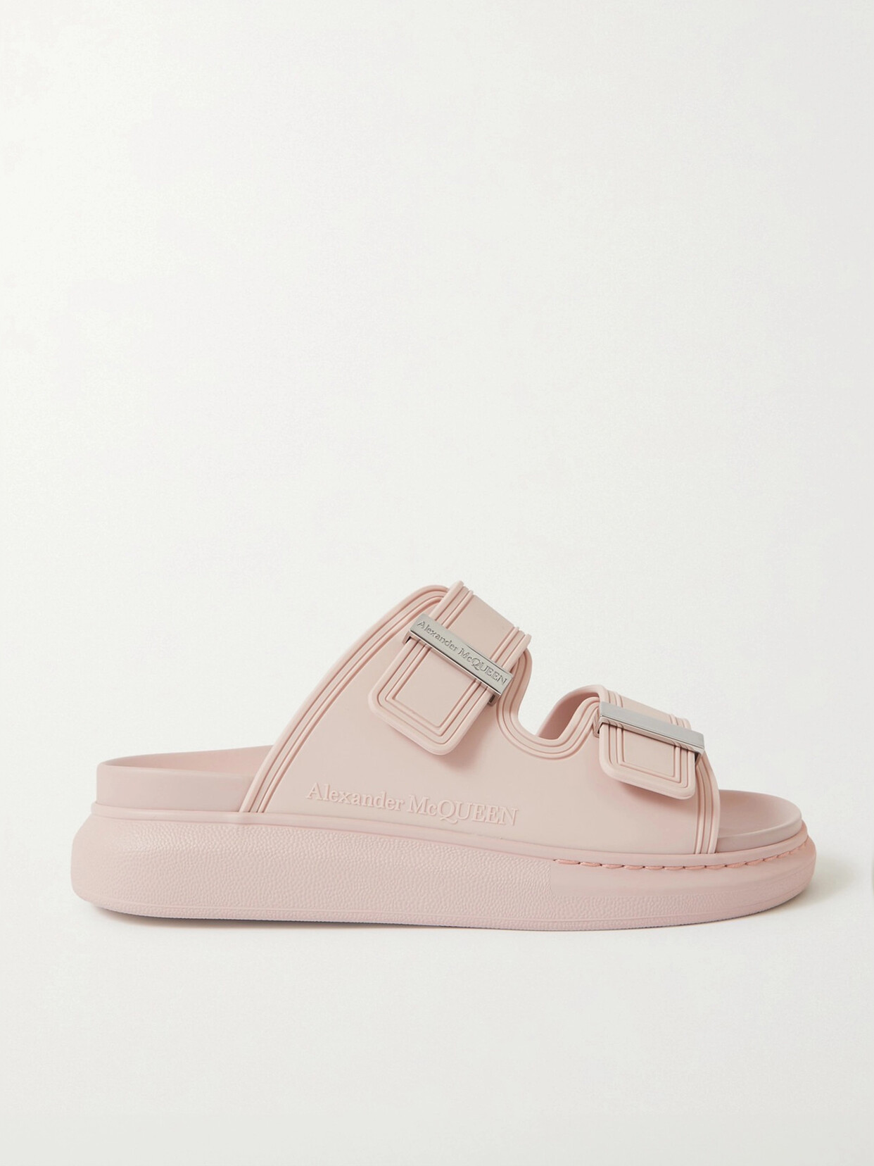 Alexander McQueen Rubber Exaggerated-sole Sandals - Pink