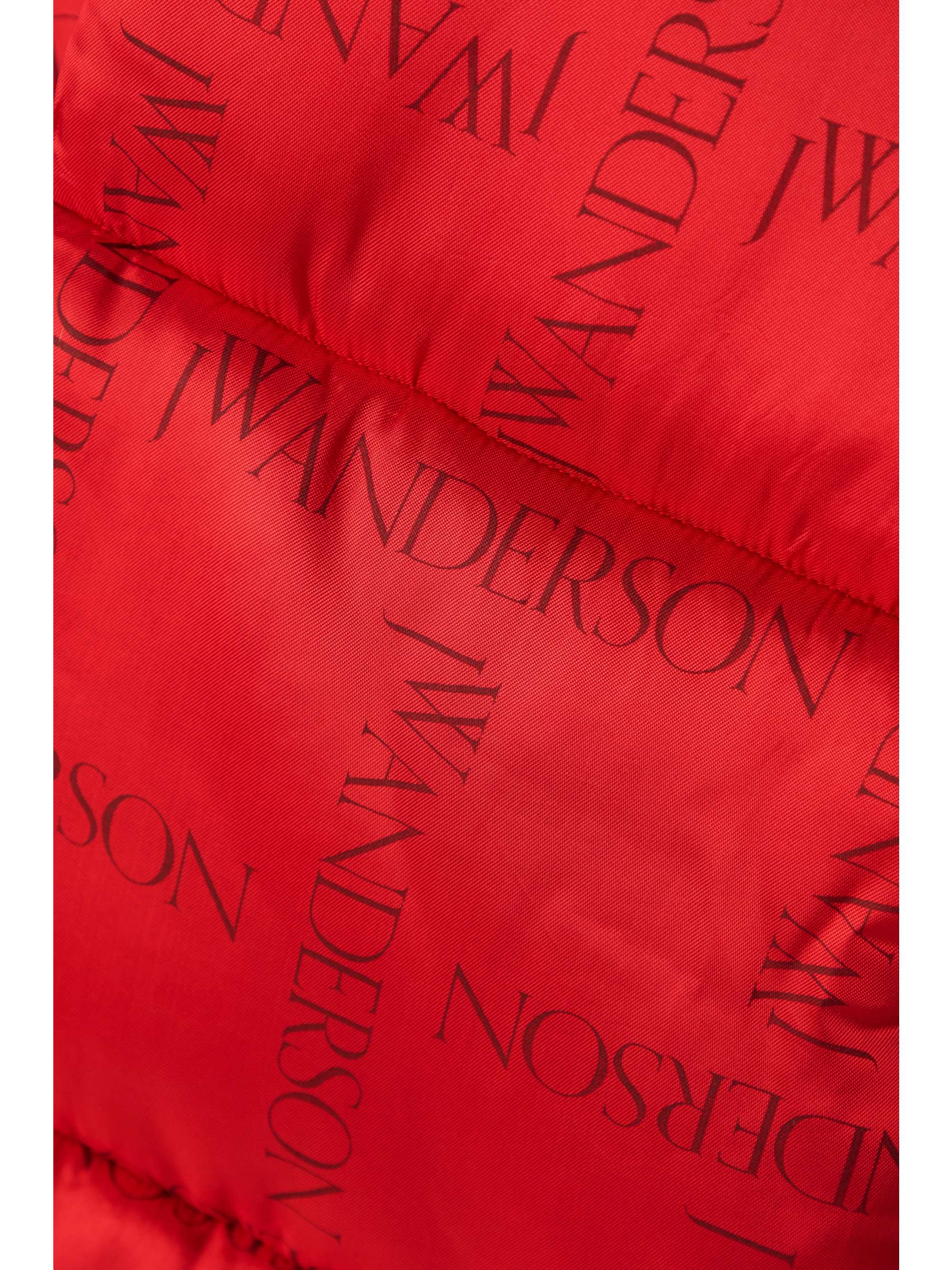 JW ANDERSON Printed padded quilted satin-twill scarf