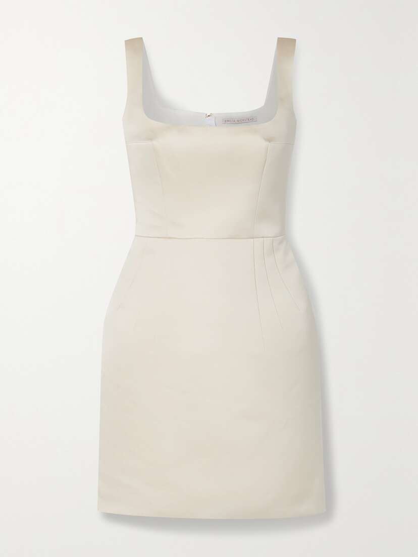 Emilia Wickstead Salma Duchesse-satin Mini Dress