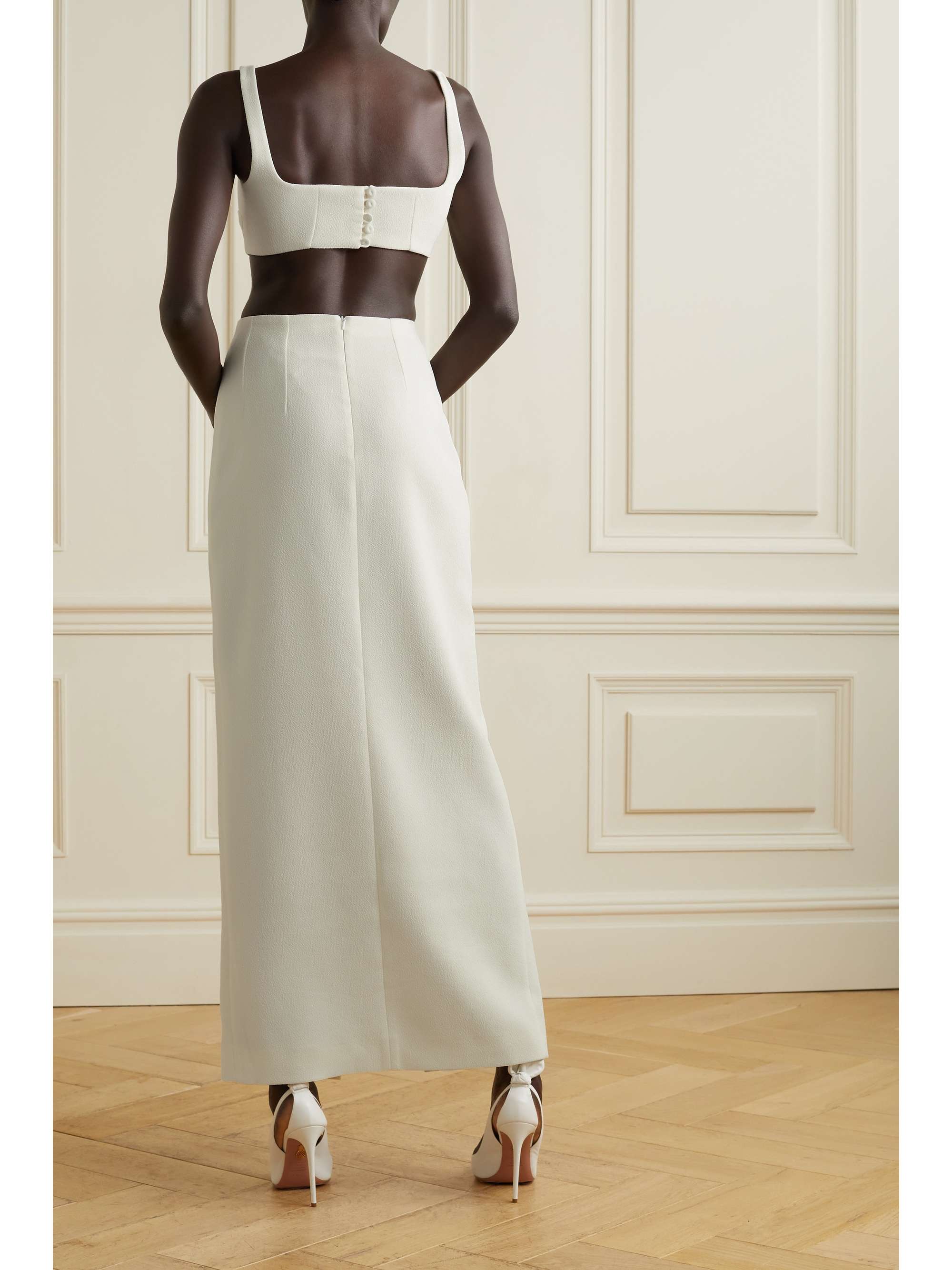 EMILIA WICKSTEAD Dasha cutout crepe gown