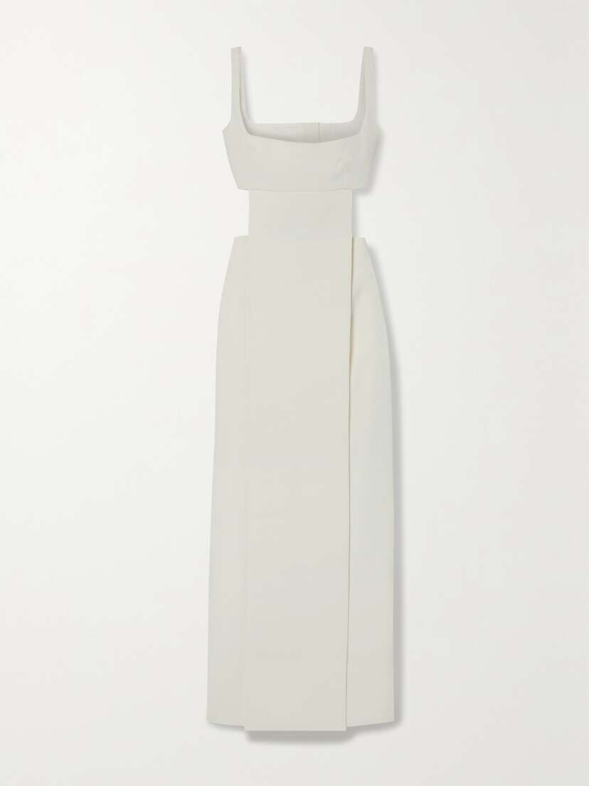 Emilia Wickstead Dasha Cutout Crepe Gown - UK 16