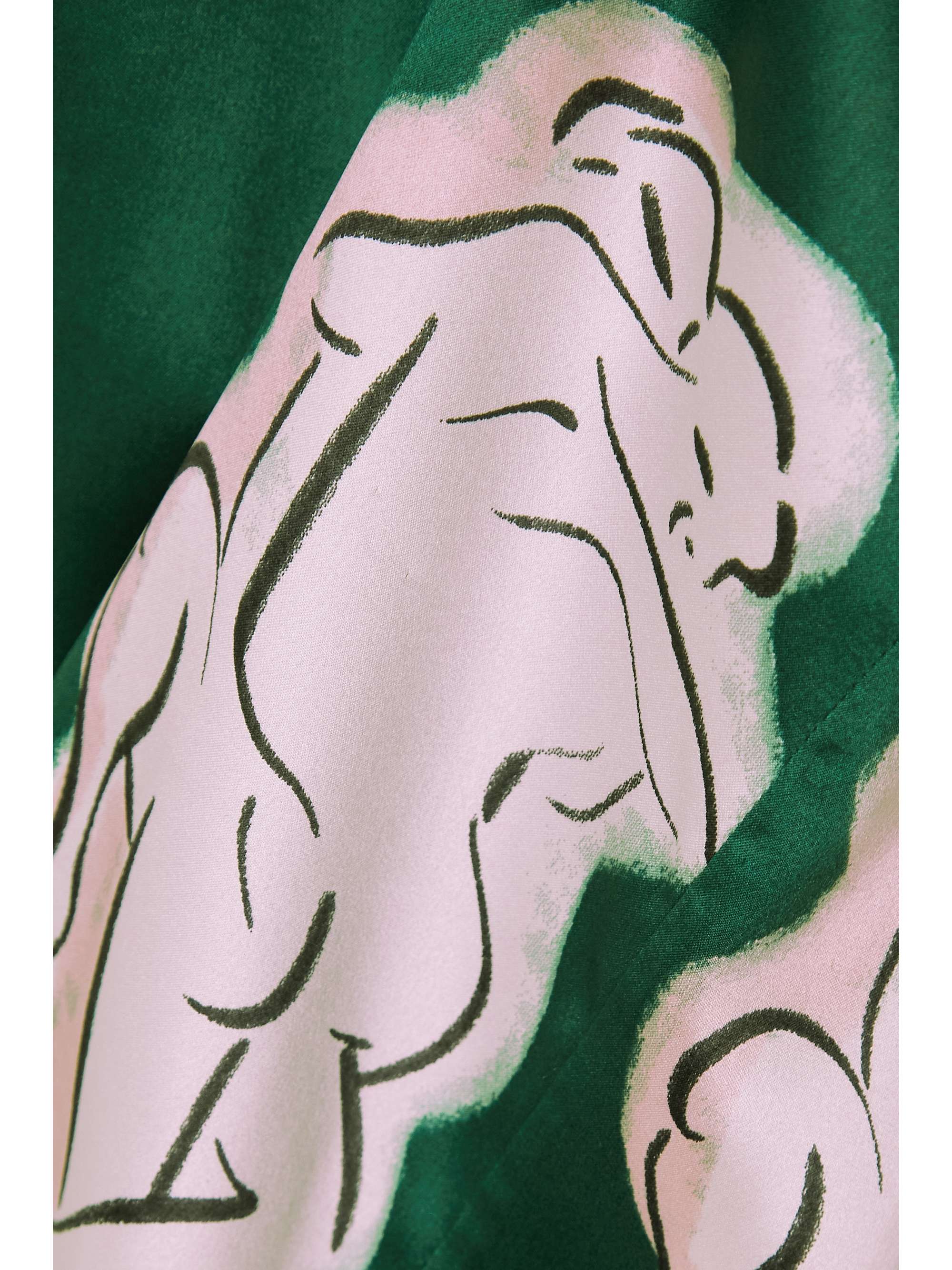 OLIVIA VON HALLE Emeli Luxo printed silk-satin pajama set