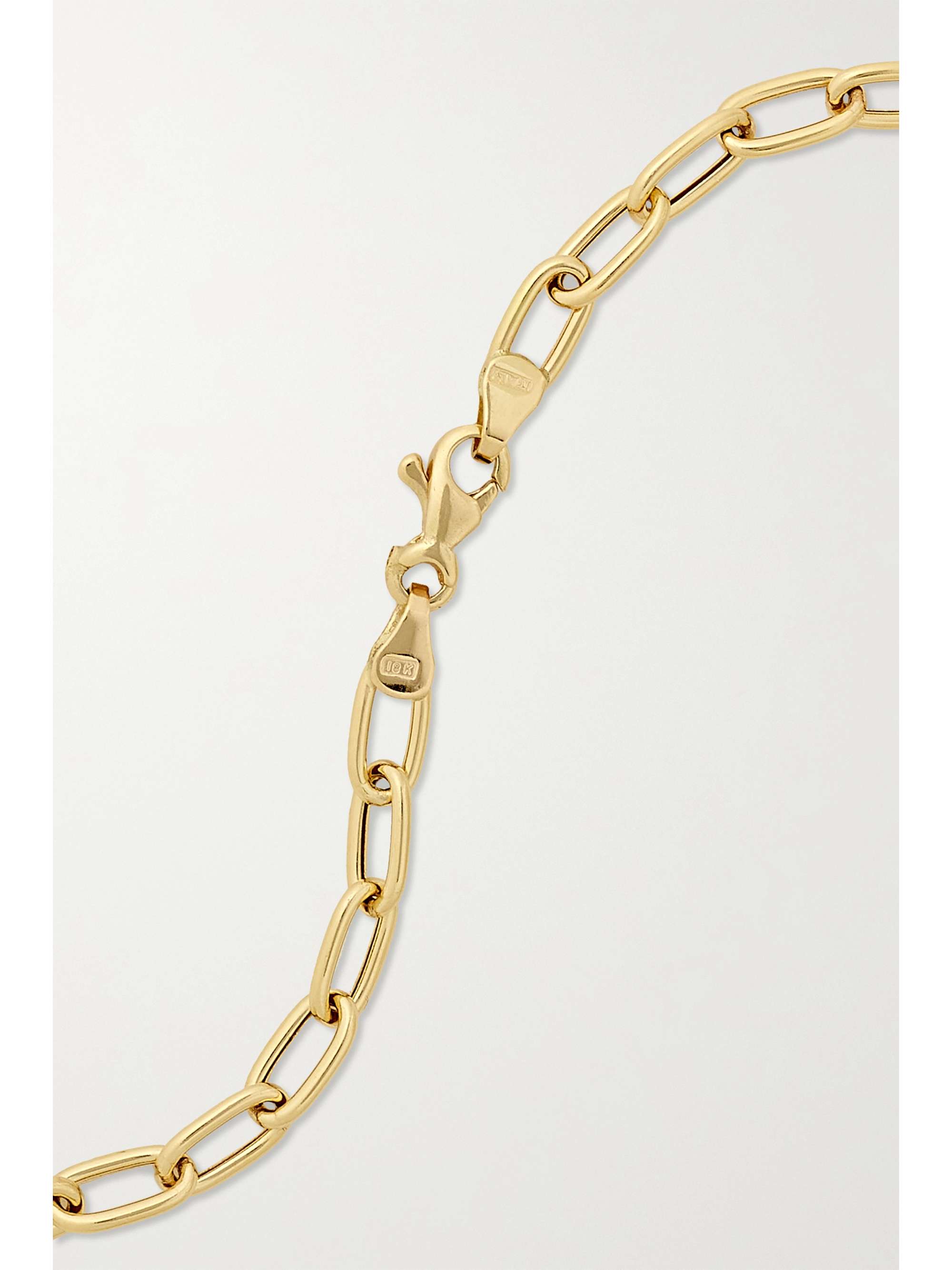 BRENT NEALE Magic Mushroom large 18-karat gold, labradorite and sapphire necklace