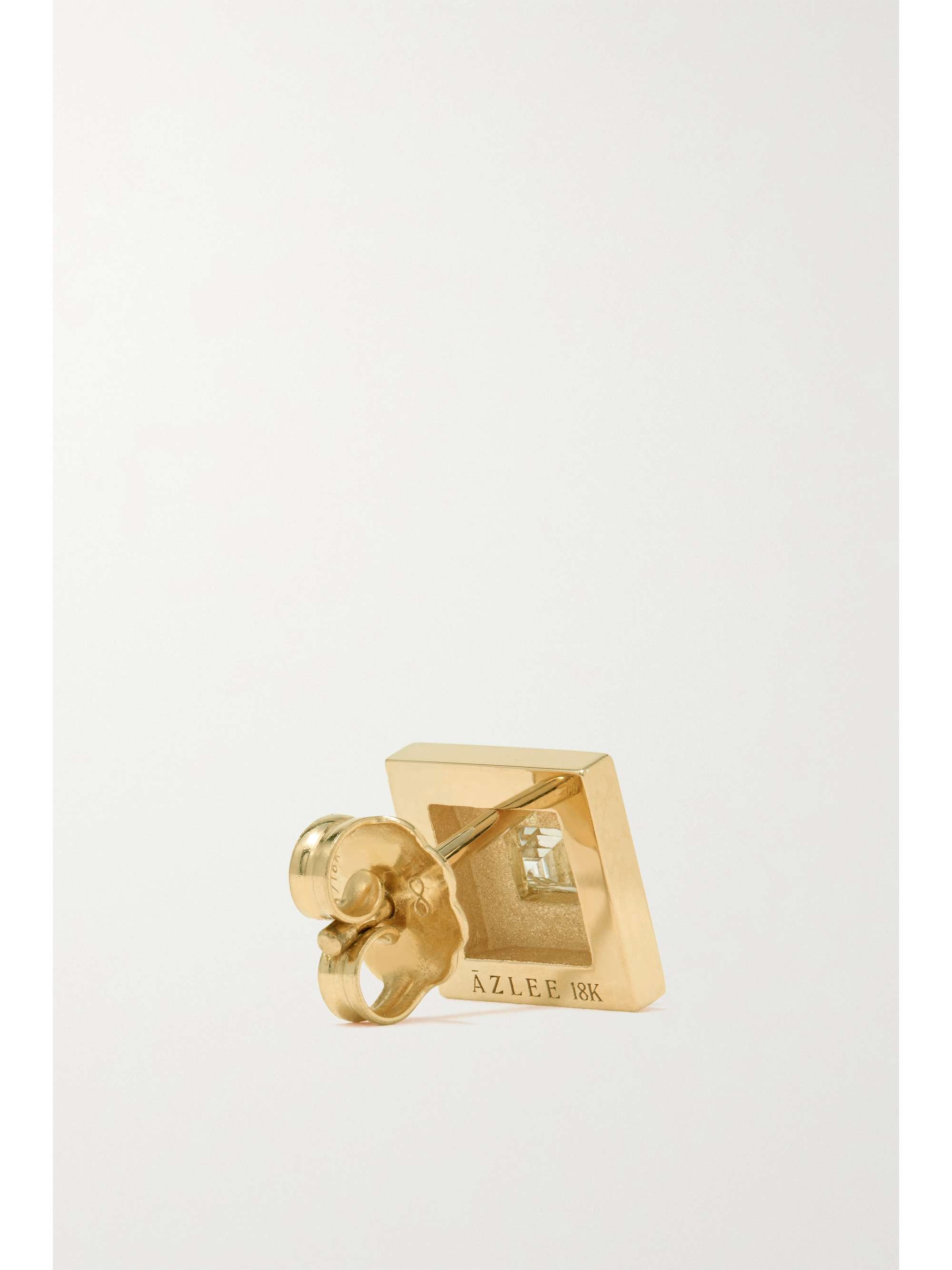 AZLEE 18-karat gold diamond earrings