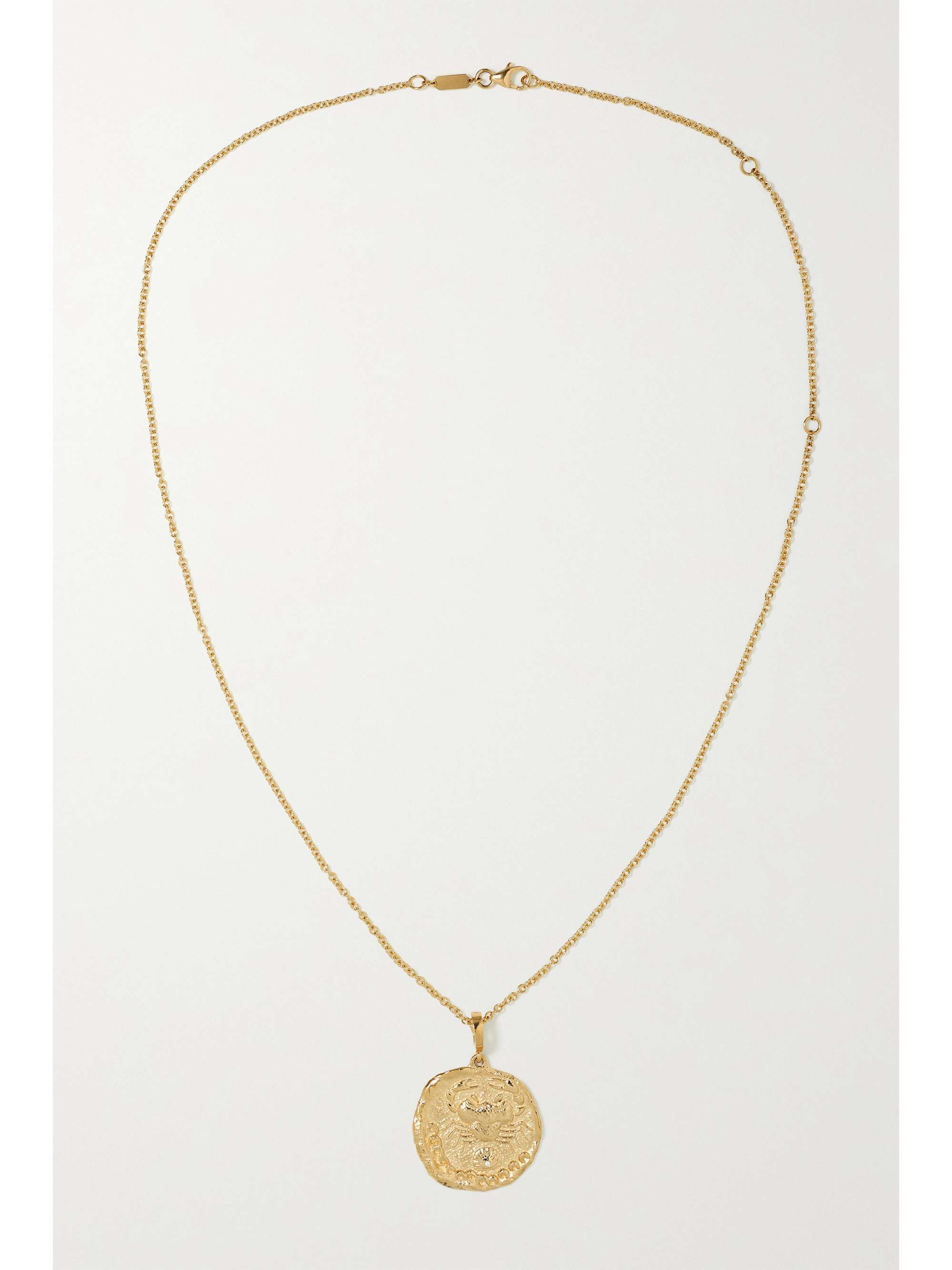 AZLEE Karkinos 18-karat gold diamond necklace