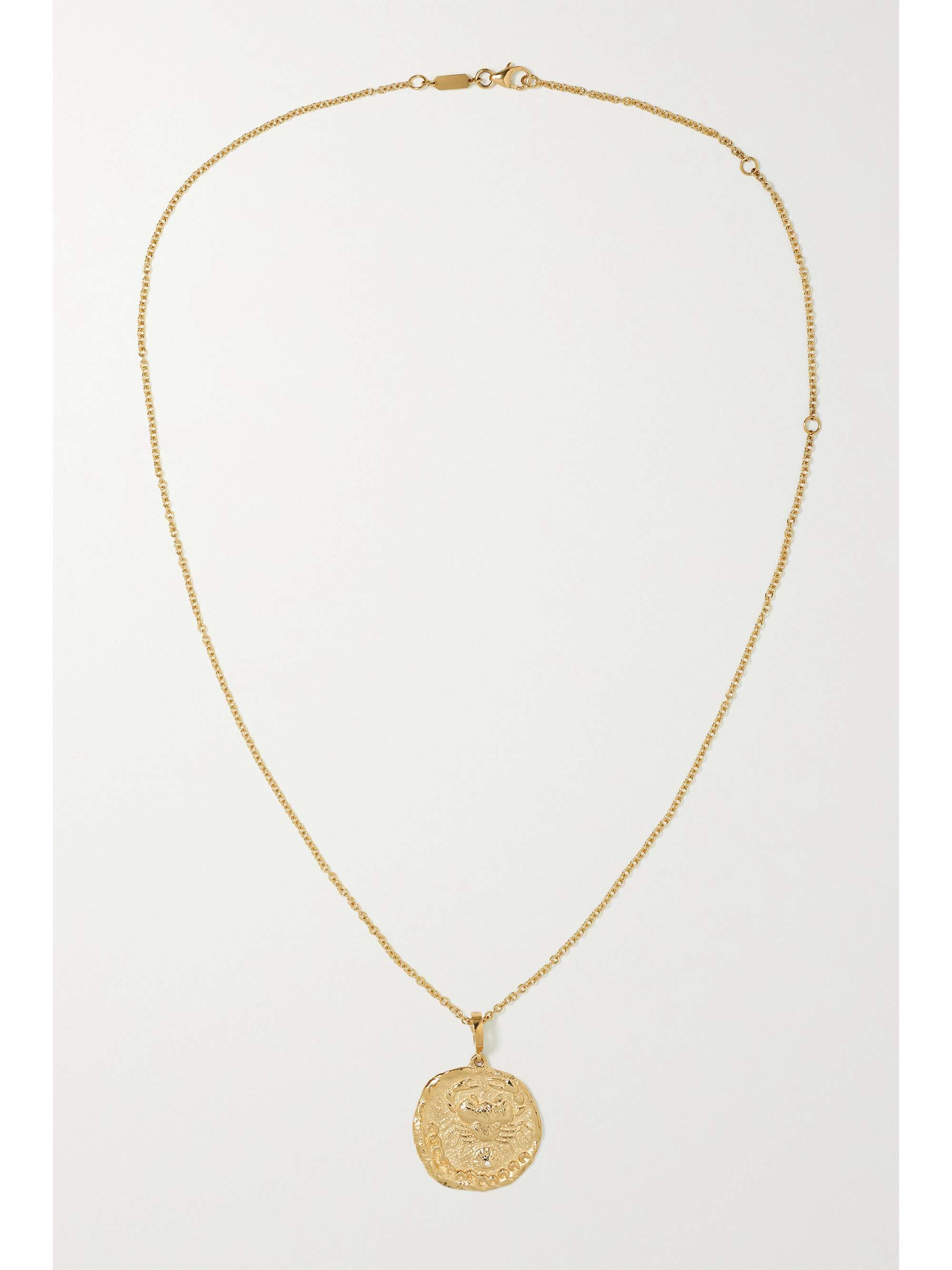 AZLEE Karkinos 18-karat gold diamond necklace | NET-A-PORTER