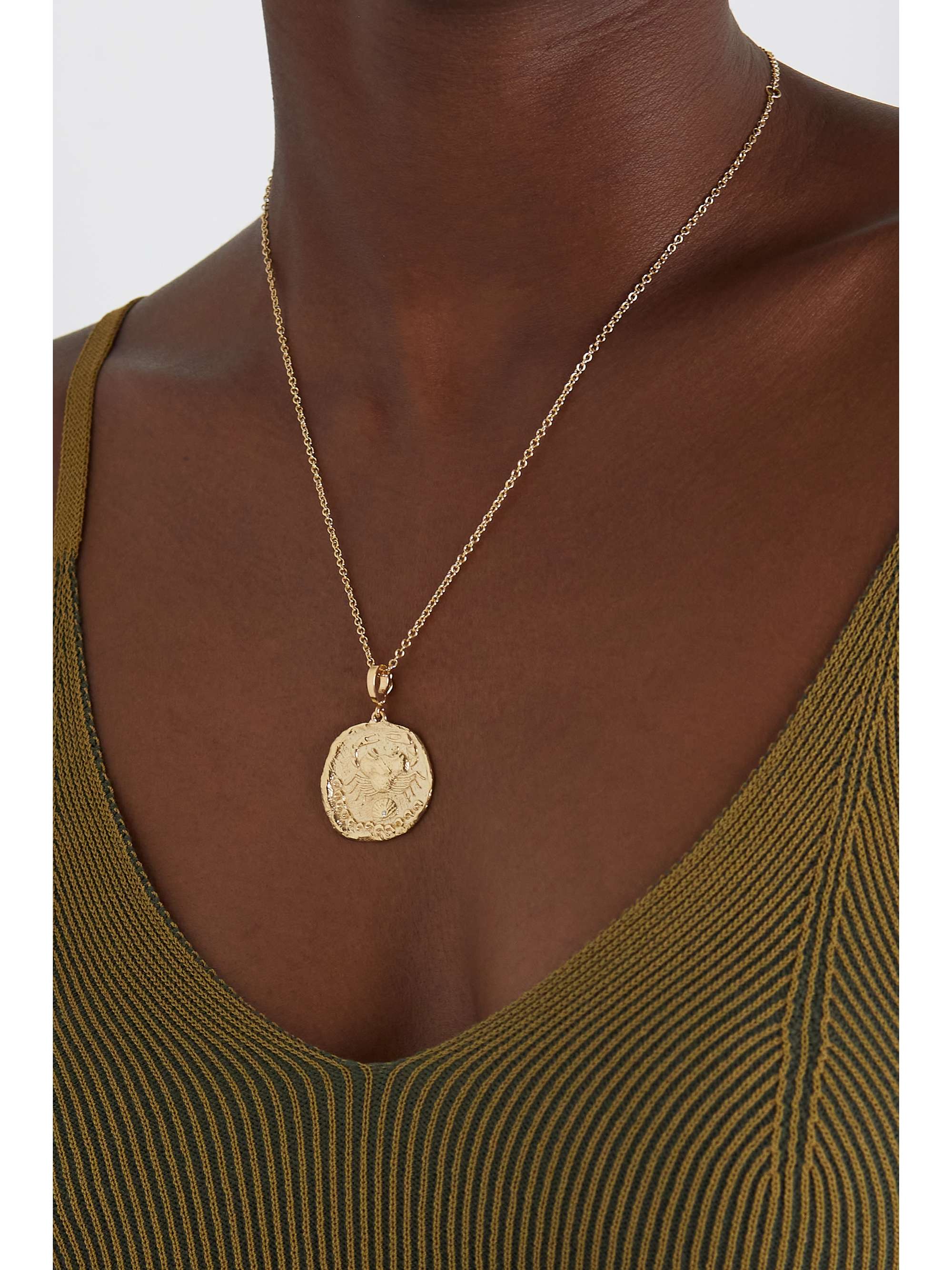 AZLEE Karkinos 18-karat gold diamond necklace