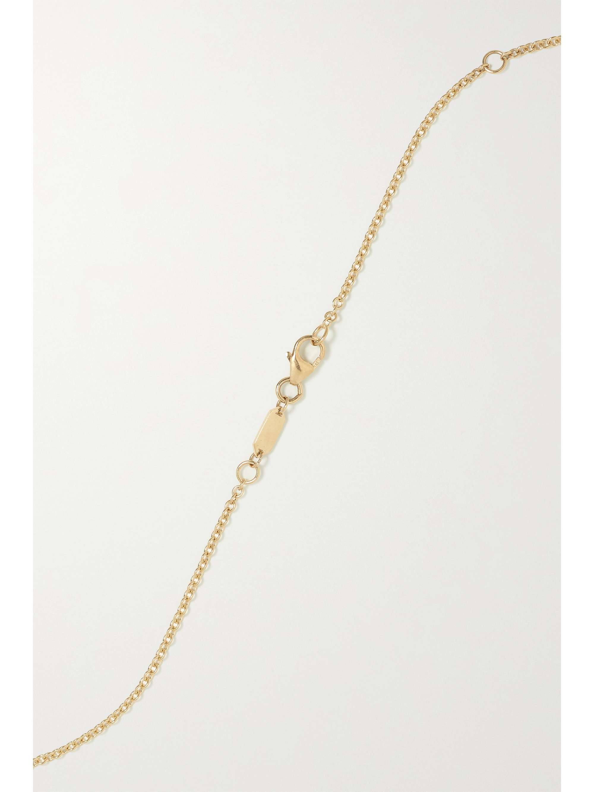 AZLEE Cosmic 18-karat gold diamond necklace
