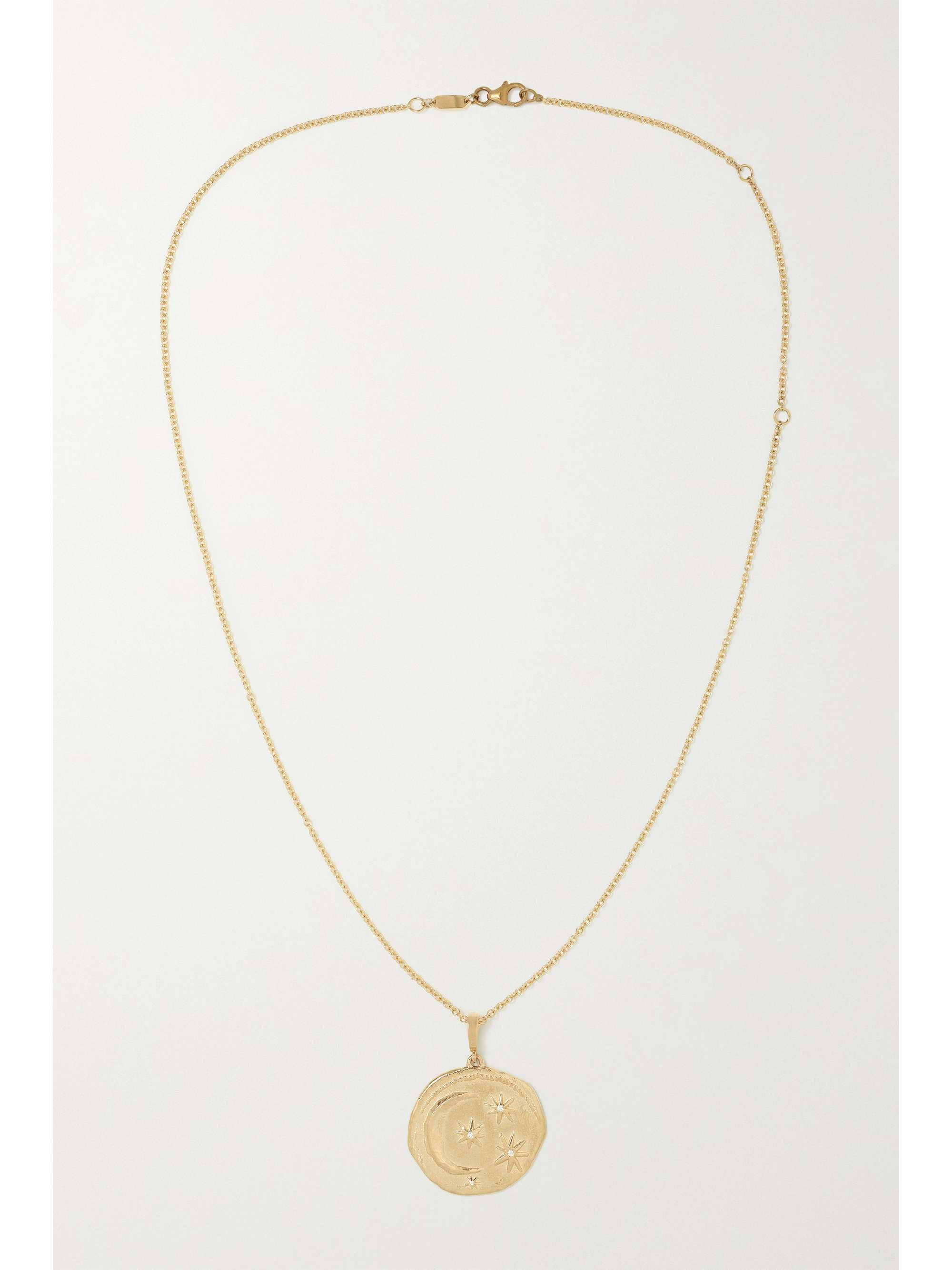 AZLEE Cosmic 18-karat gold diamond necklace