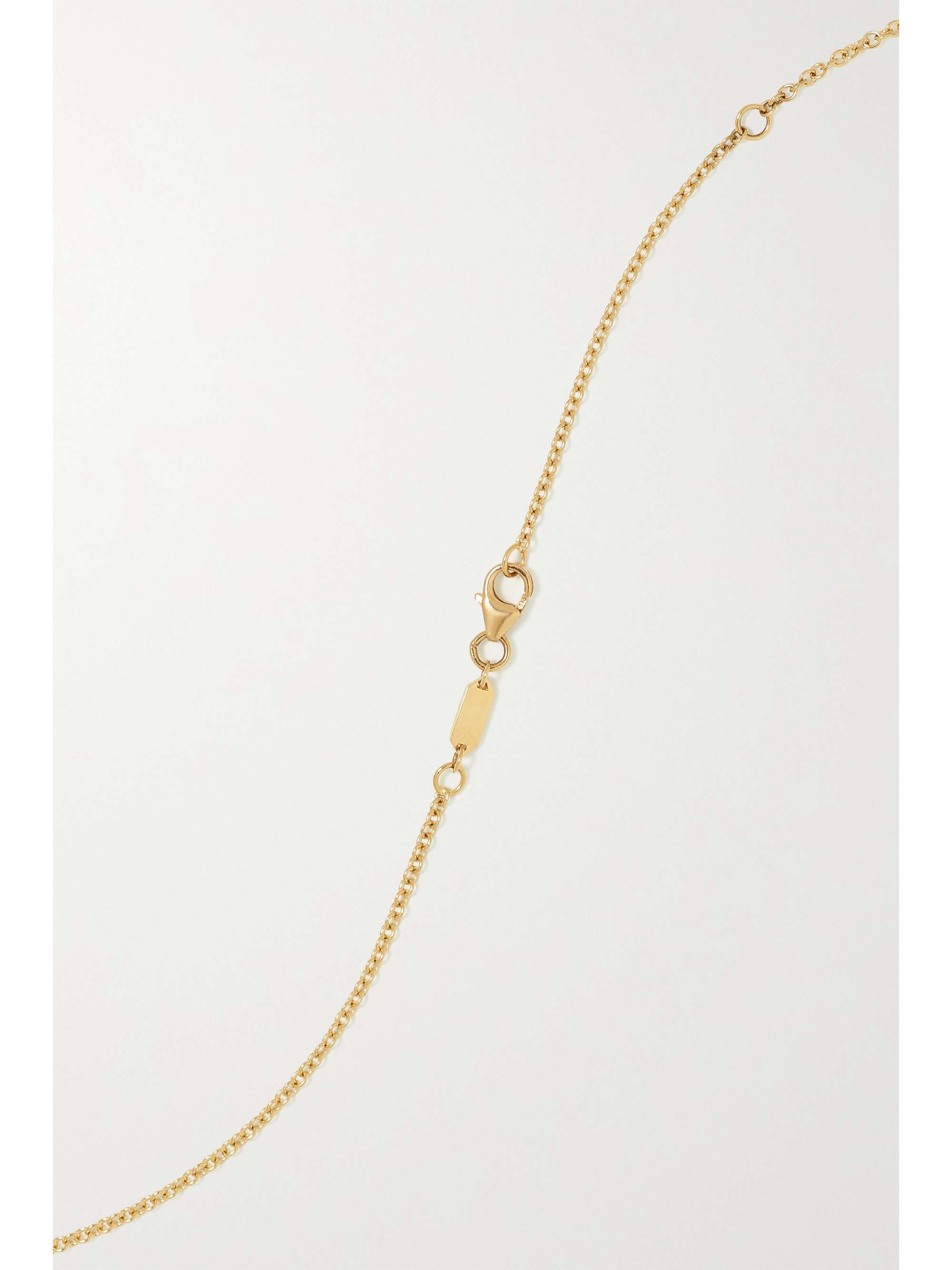 AZLEE Elefante 18-karat gold diamond necklace