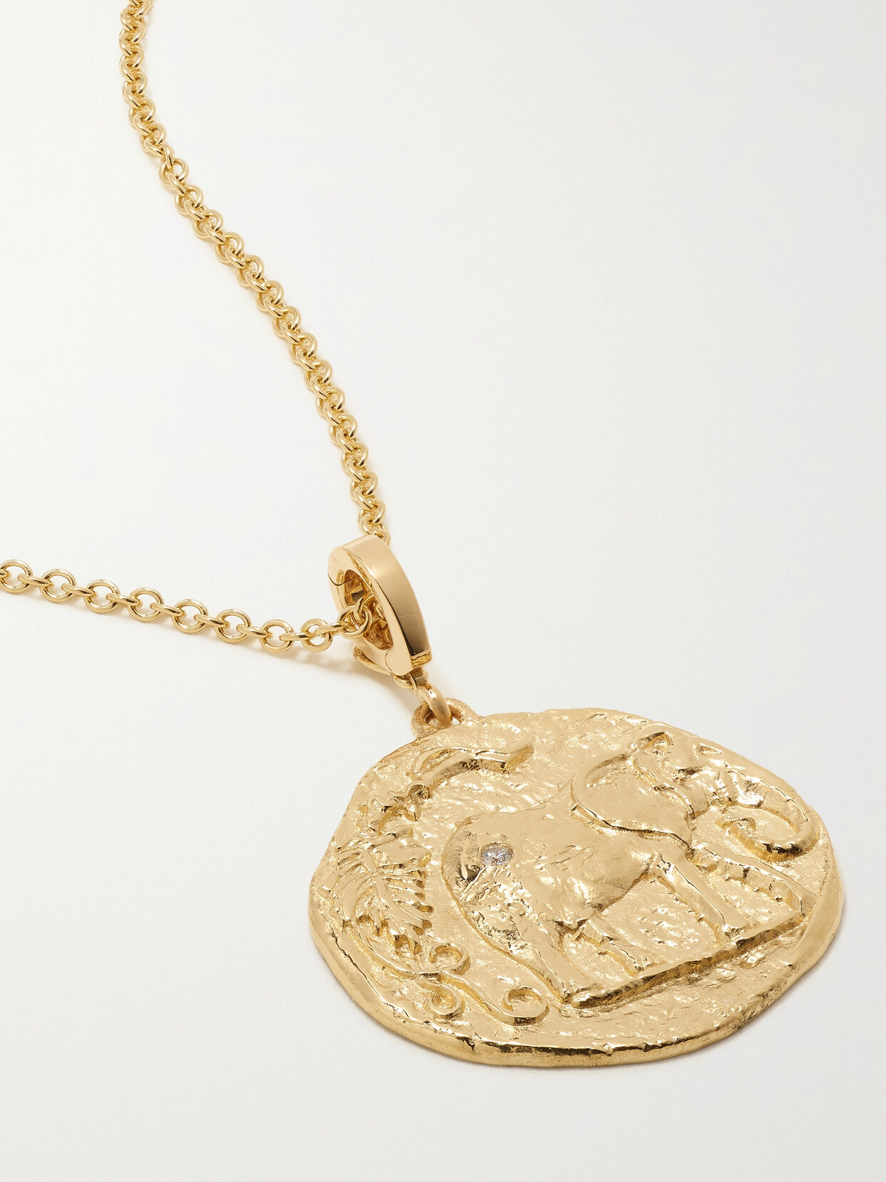 Azlee Elefante 18-karat  Diamond Necklace